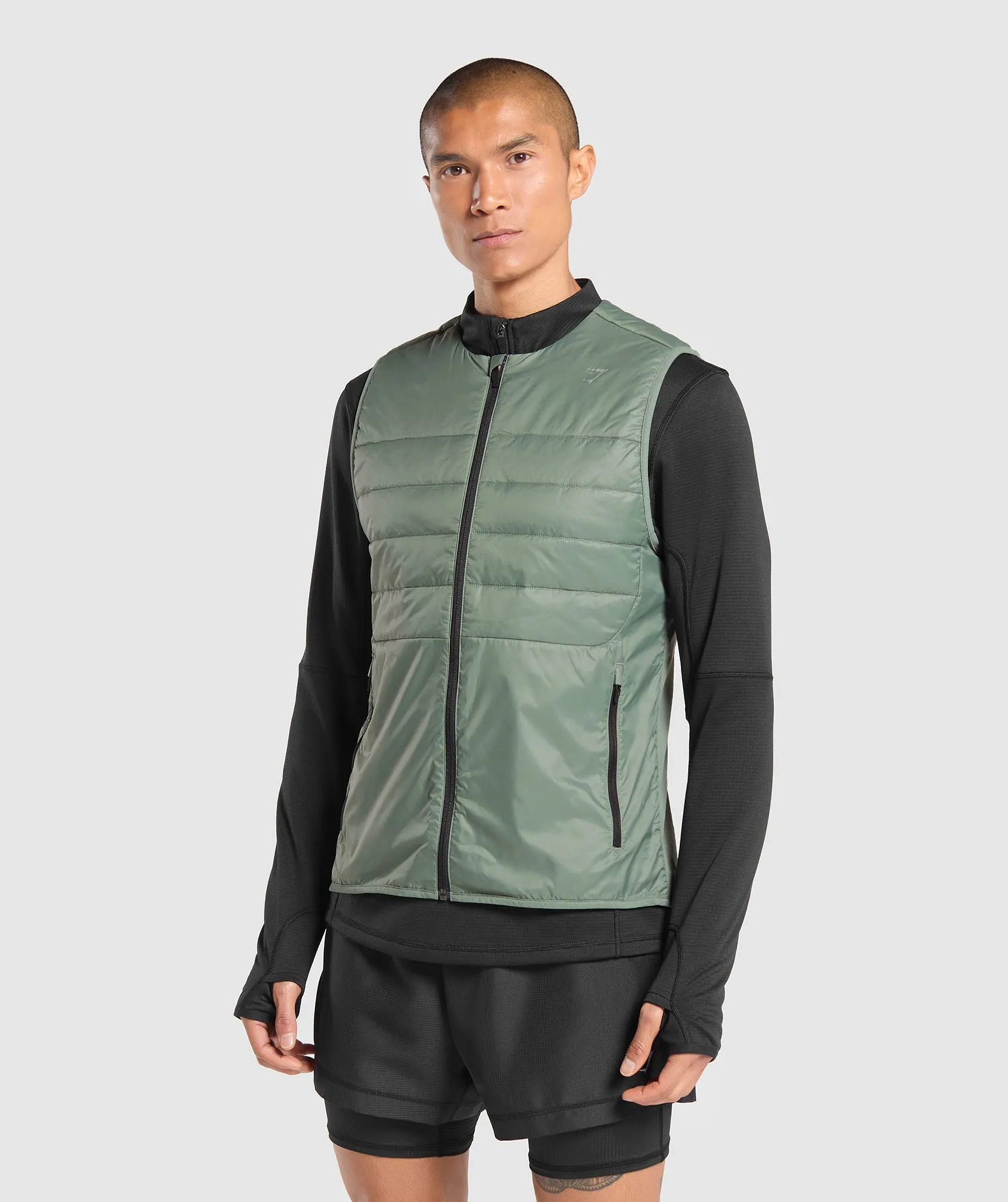 Gymshark Running Gilet - Unit Green sold by Gymshark product image thumbnail 3