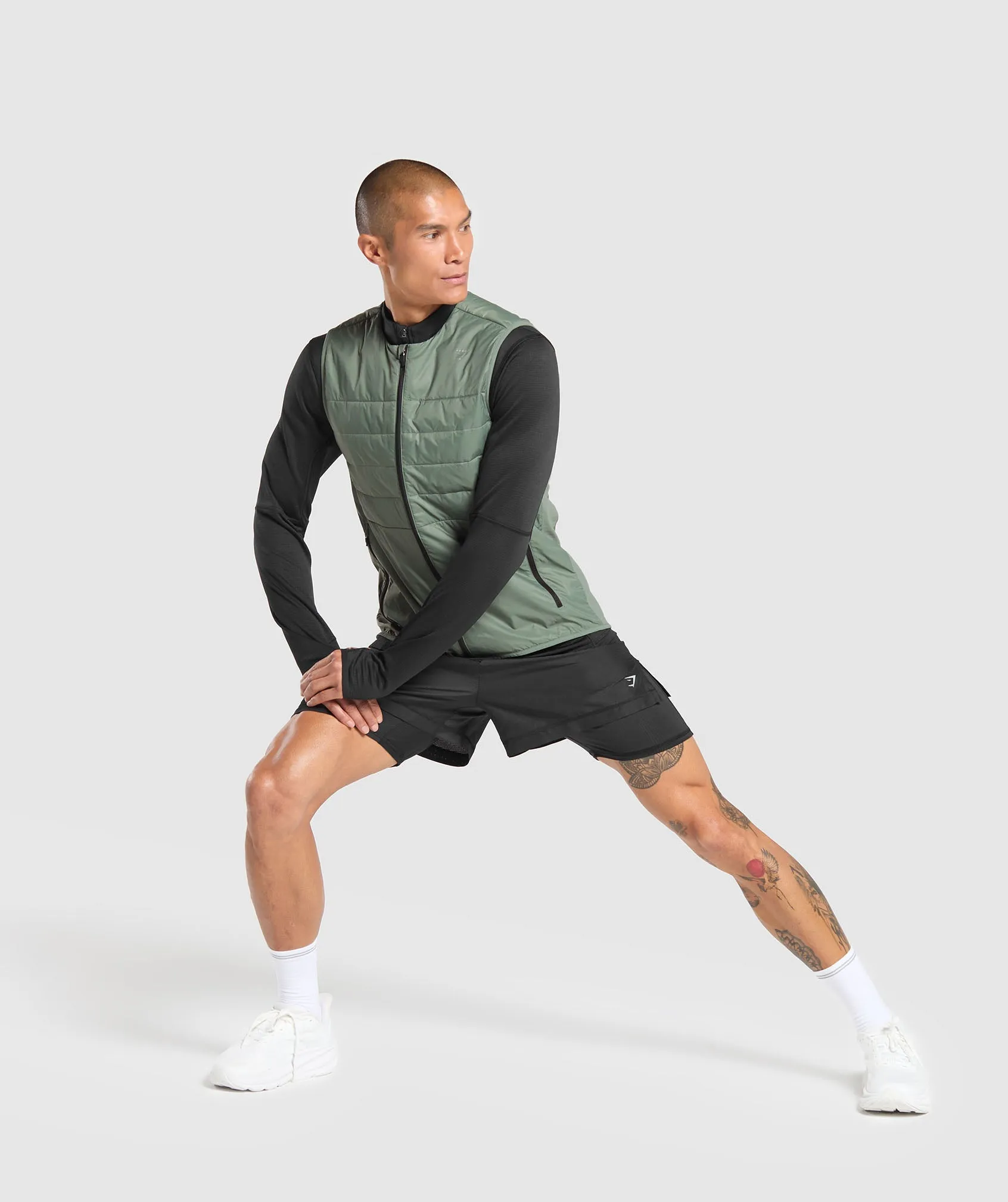 Gymshark Running Gilet - Unit Green sold by Gymshark product image thumbnail 4