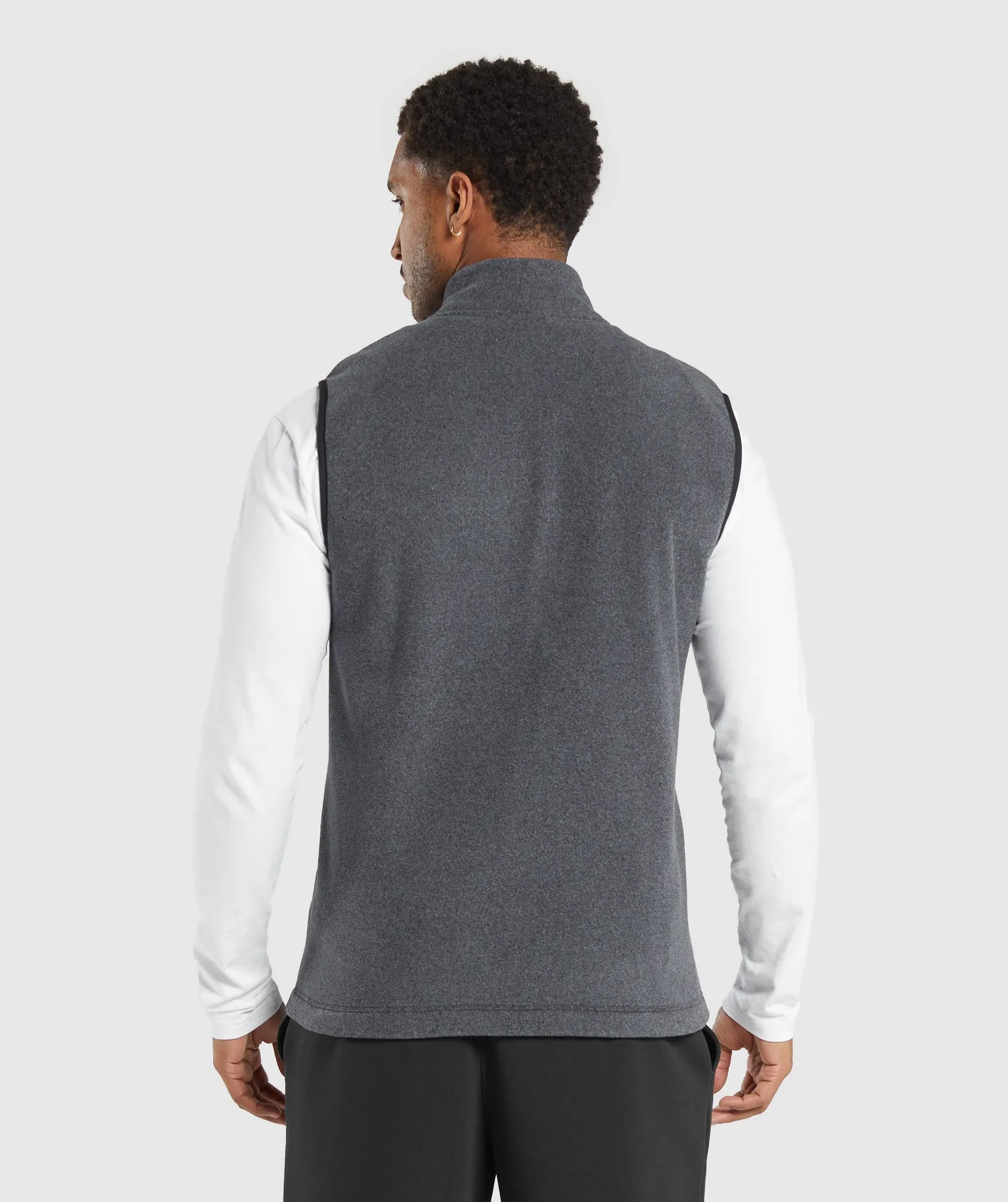 Gymshark Fleece Vest - Black/Graphite Grey sold by Gymshark product image thumbnail 3