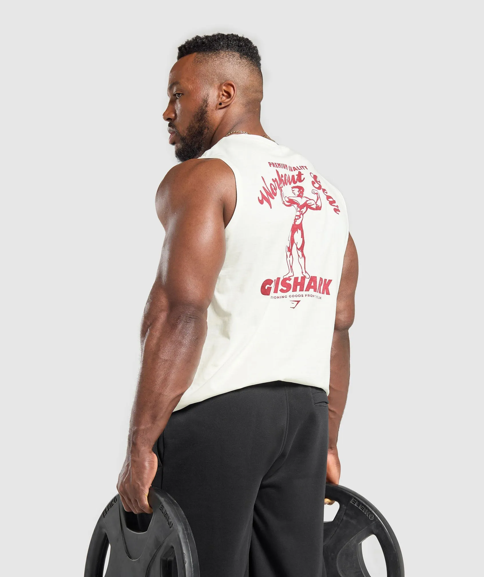 Gymshark Workout Gear Tank - Soft White sold by Gymshark product image thumbnail 3