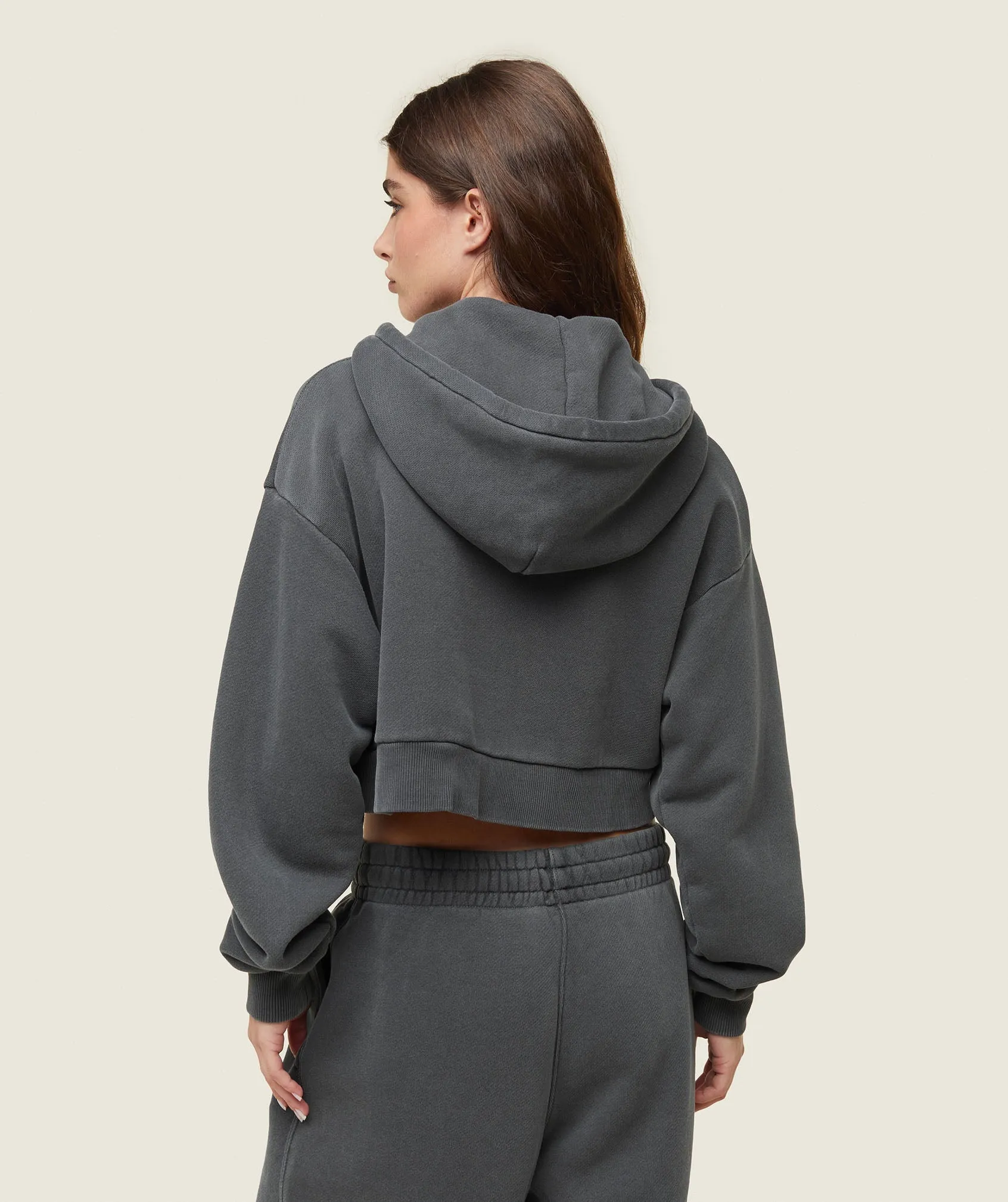 Gymshark everywear Cropped Zip Hoodie - Black sold by Gymshark product image thumbnail 2