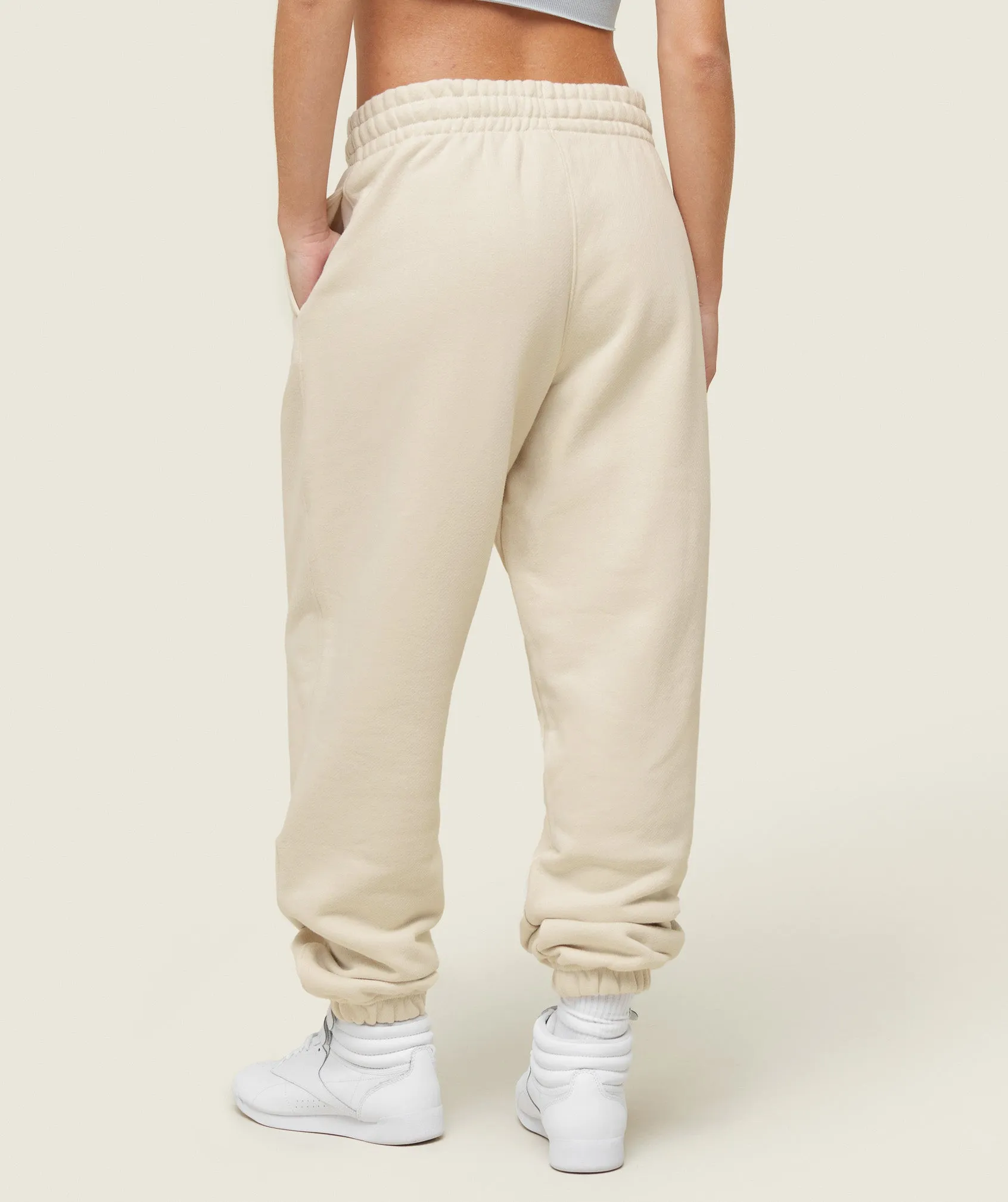 Gymshark everywear Relaxed Joggers - Oat White sold by Gymshark product image thumbnail 2