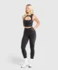 Gymshark Caged Seamless Leggings - Black/Graphite Grey sold by Gymshark
