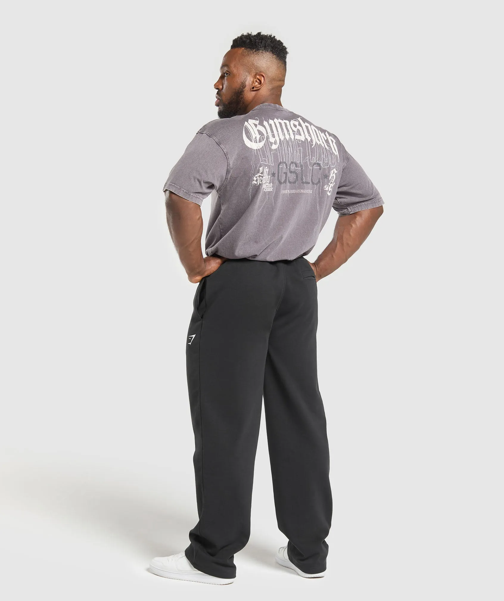 Gymshark Distressed Graphic T-shirt - Brushed Purple Acid Wash sold by Gymshark product image thumbnail 4