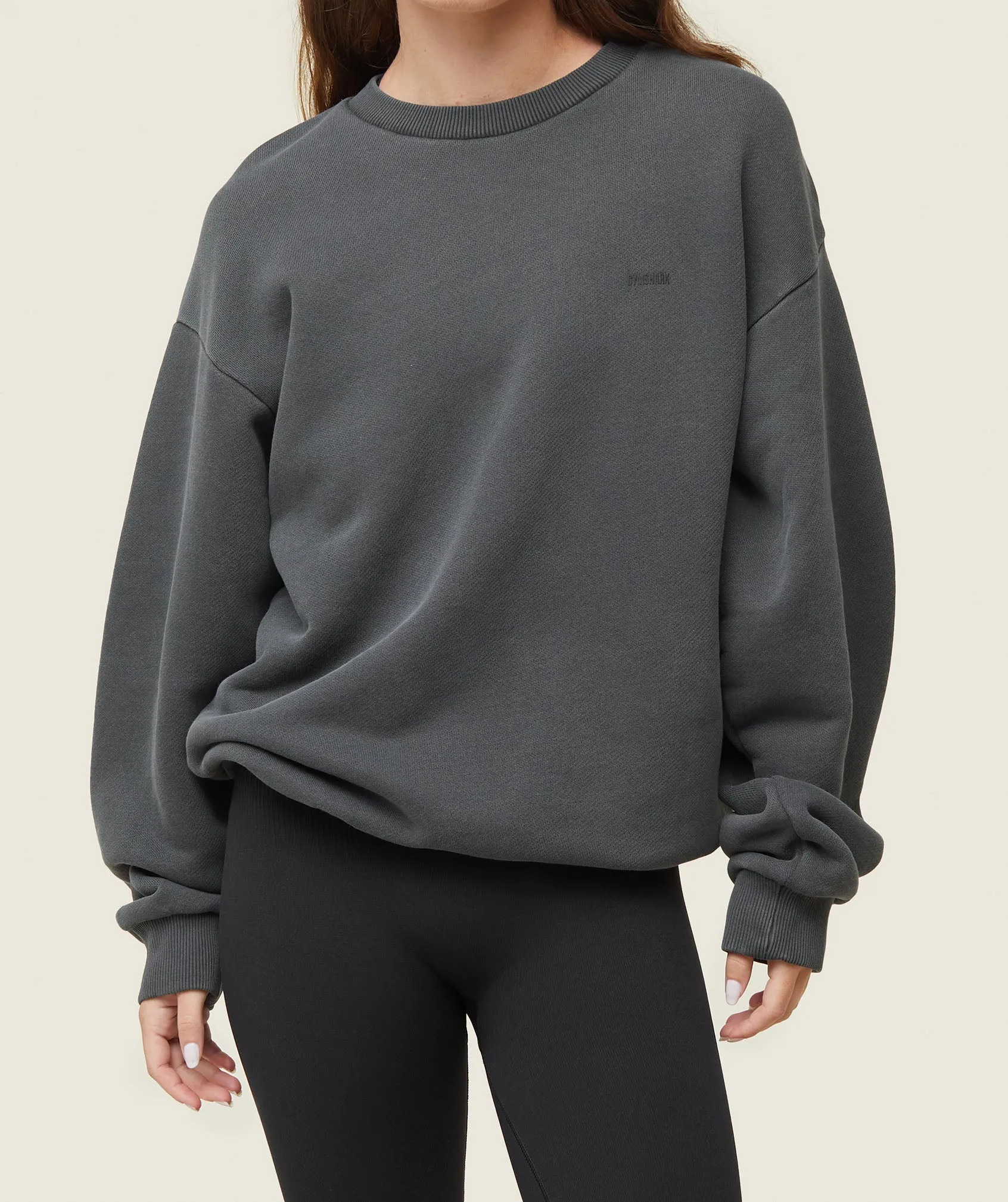Gymshark everywear Relaxed Sweatshirt - Black sold by Gymshark product image thumbnail 3