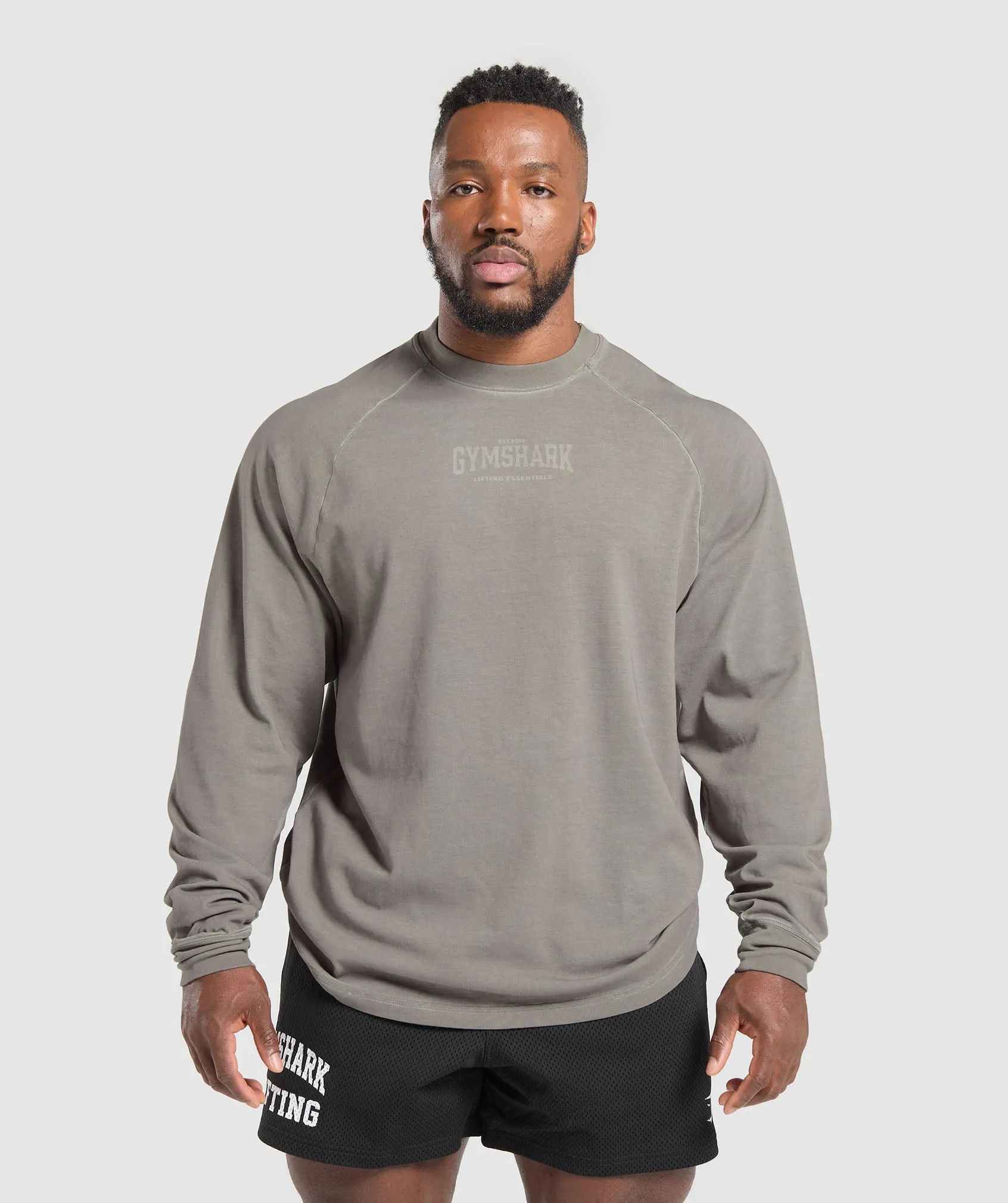Gymshark Heavyweight T-Shirt - Metal Grey/Asphalt Grey Wash sold by Gymshark
