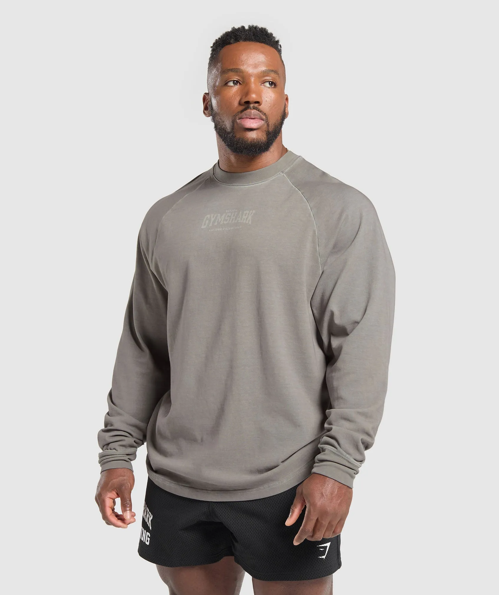Gymshark Heavyweight T-Shirt - Metal Grey/Asphalt Grey Wash sold by Gymshark product image thumbnail 3