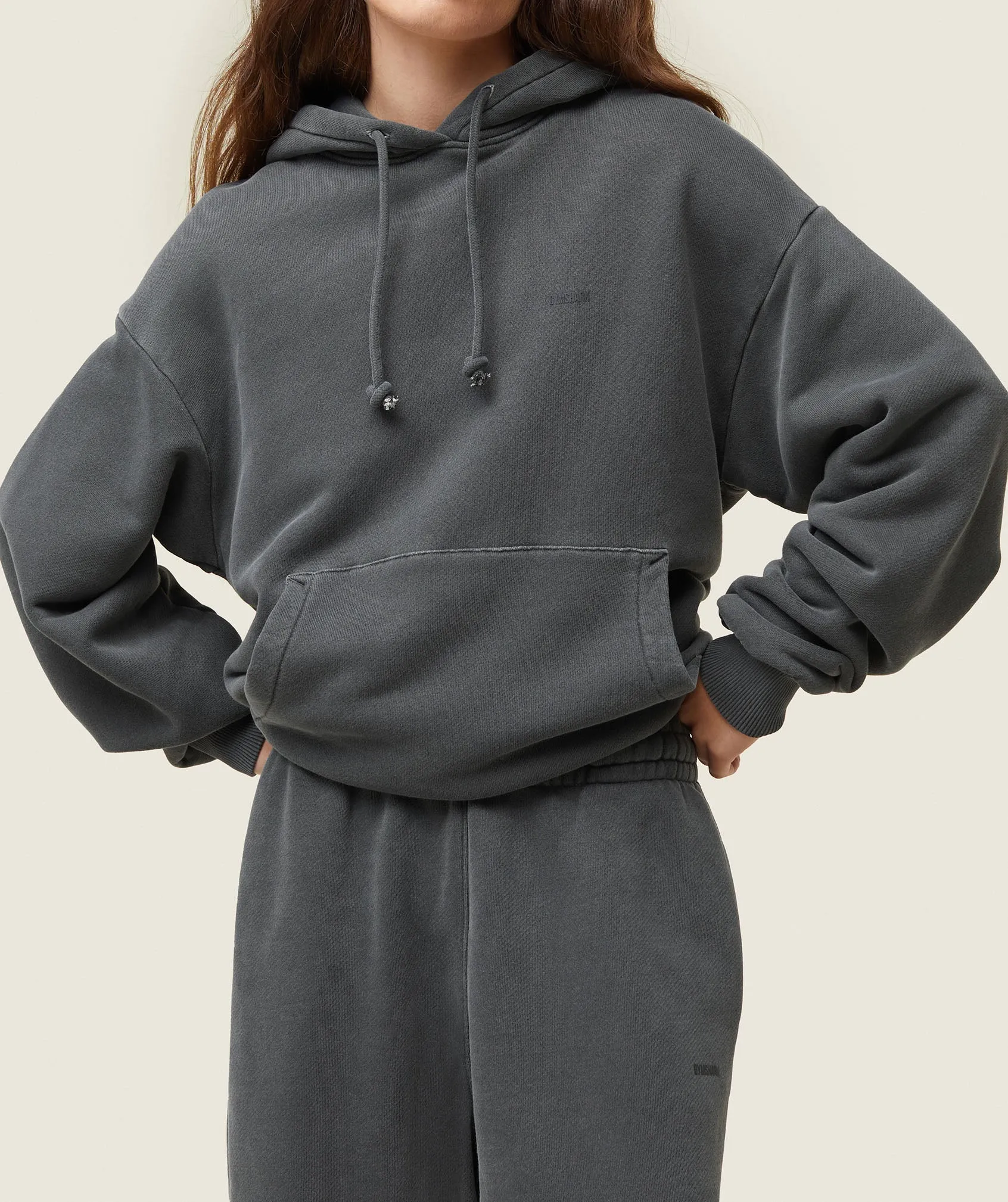 Gymshark everywear Relaxed Hoodie - Black sold by Gymshark product image thumbnail 3