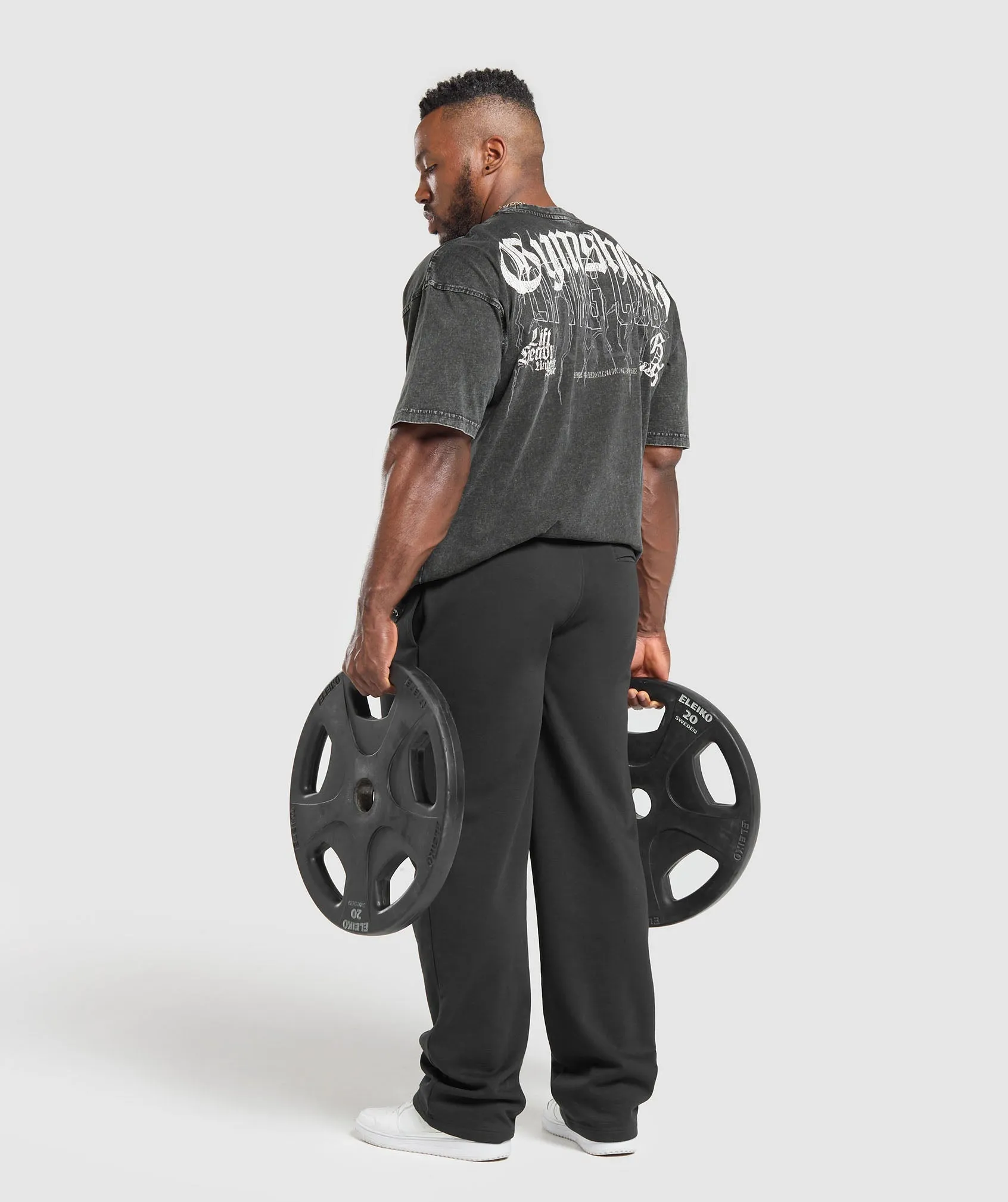 Gymshark Distressed Graphic T-shirt - Black Acid Wash sold by Gymshark product image thumbnail 4