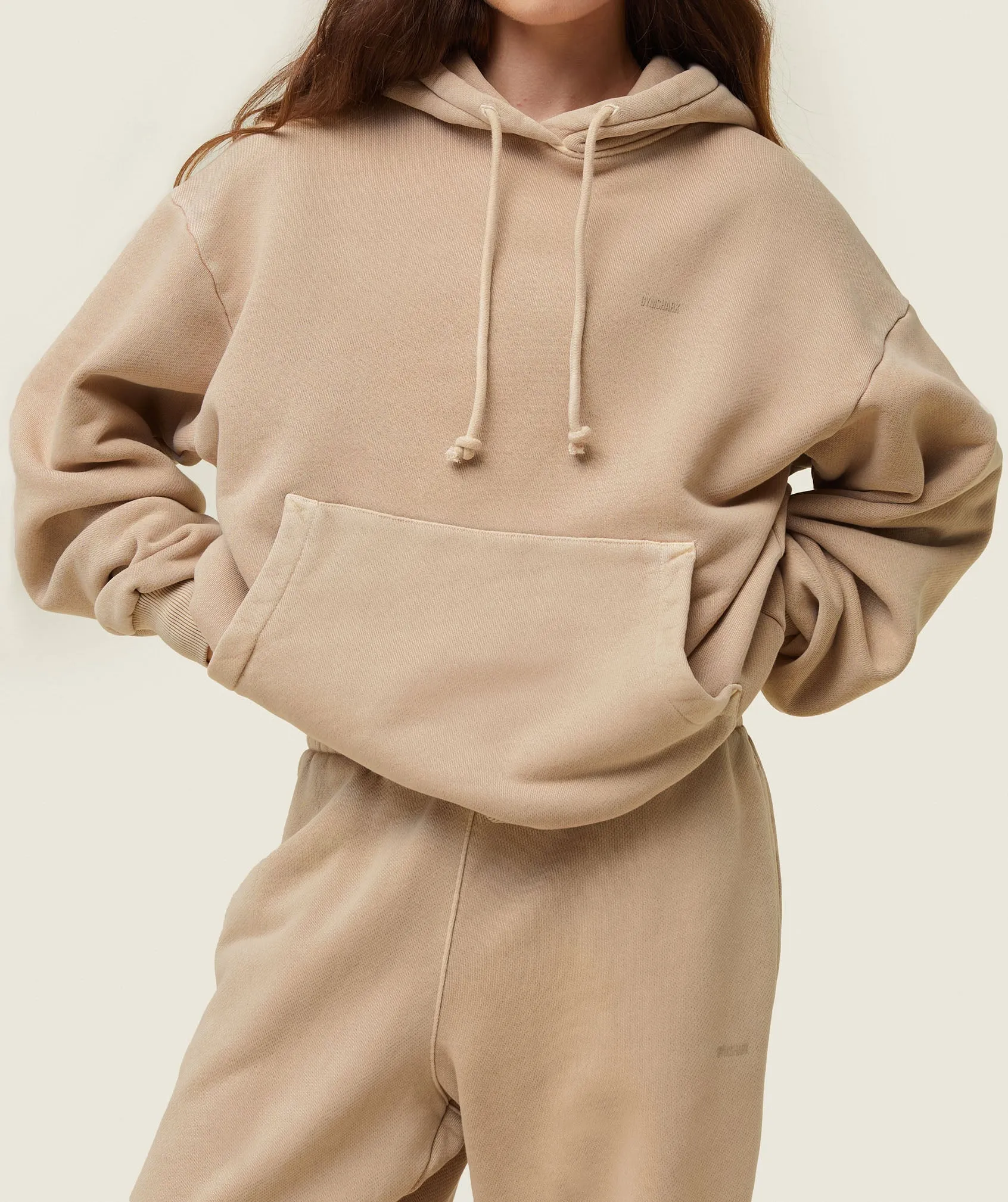 Gymshark everywear Relaxed Hoodie - Deep Beige sold by Gymshark product image thumbnail 3