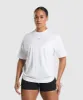 Gymshark Graphic Reaper Oversized Tee - White sold by Gymshark