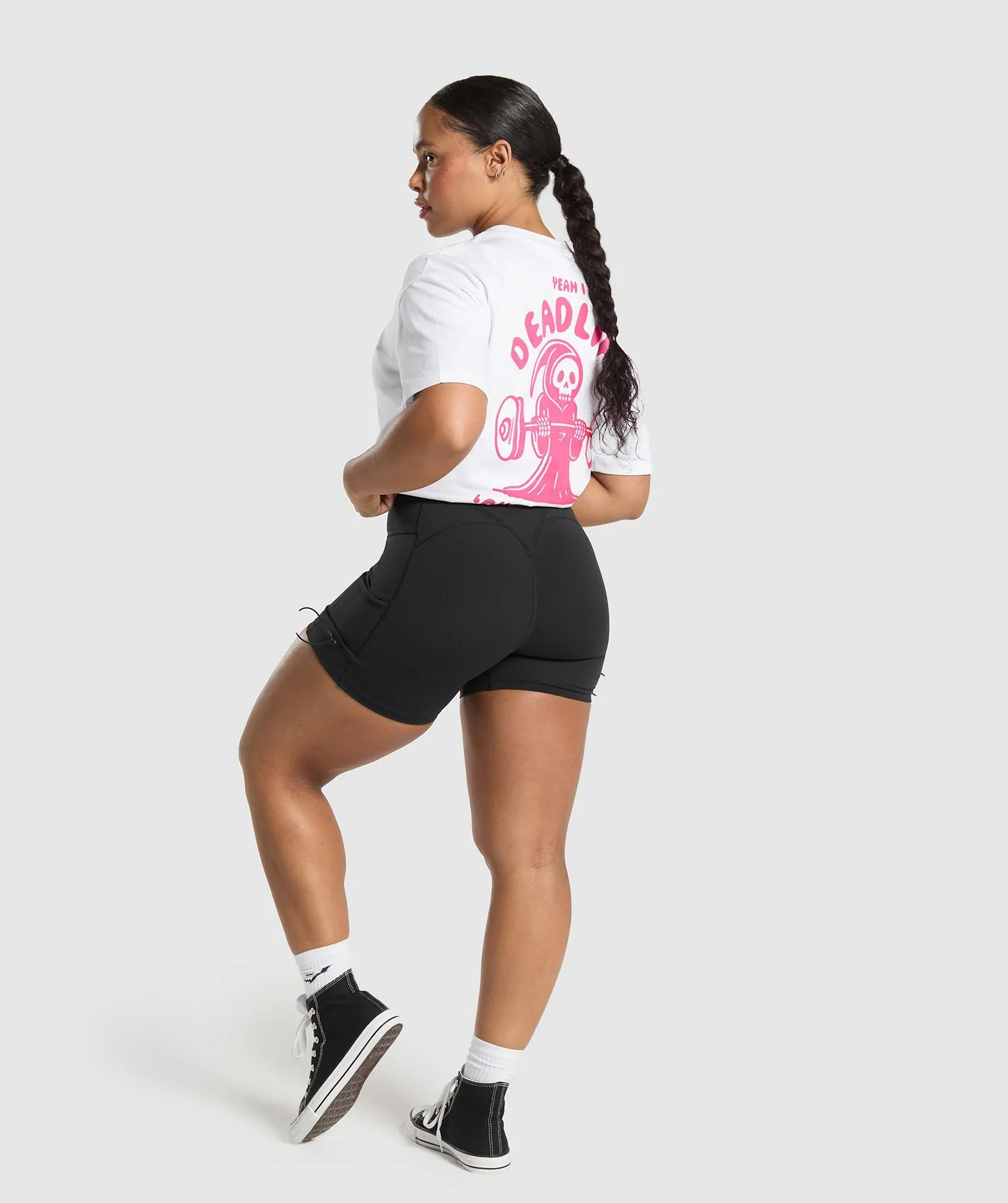 Gymshark Graphic Reaper Oversized Tee - White sold by Gymshark product image thumbnail 4