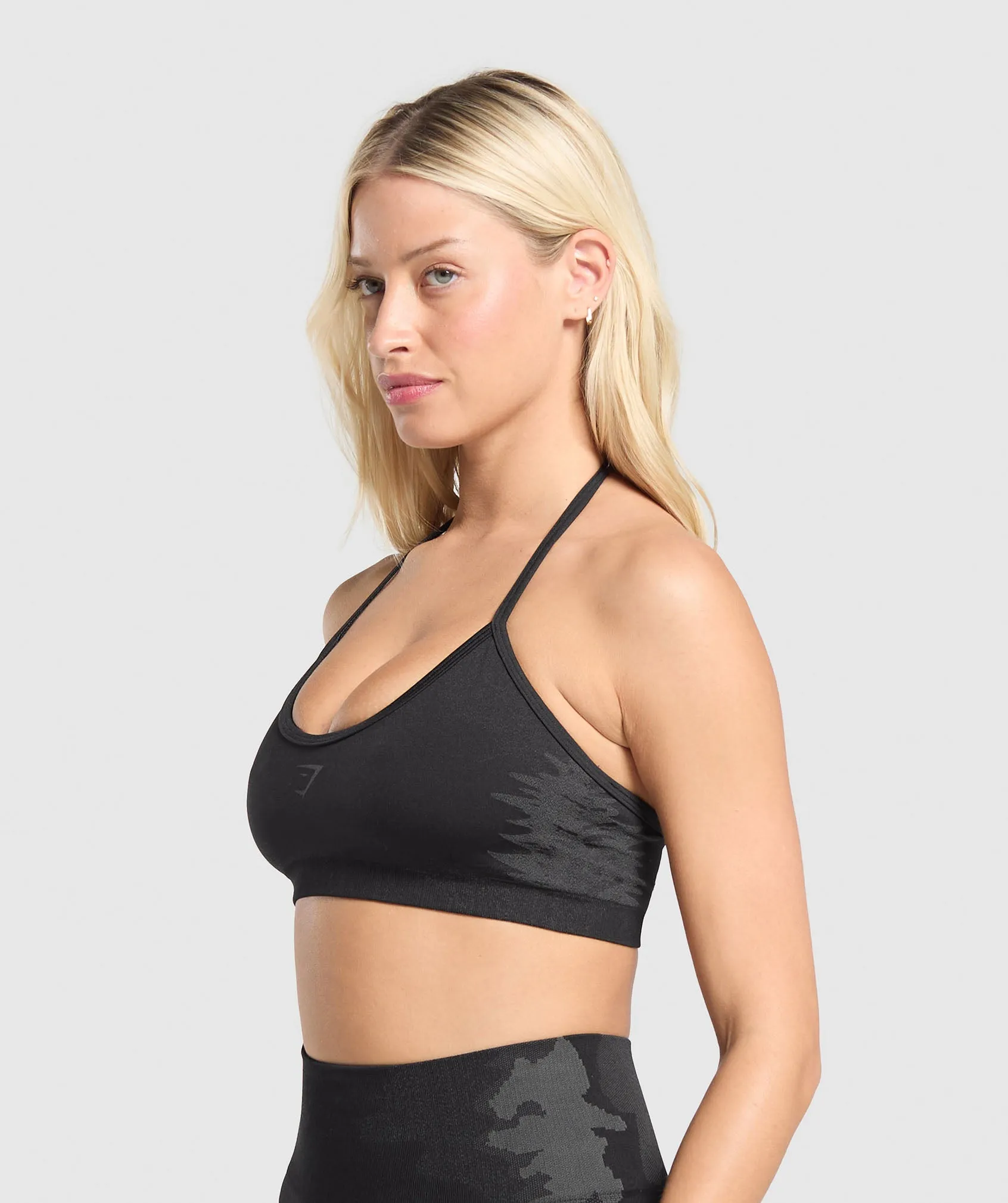 Gymshark Caged Seamless Bralette - Black/Graphite Grey sold by Gymshark product image thumbnail 3