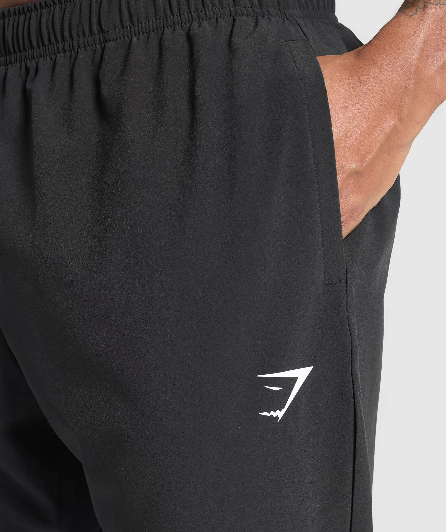 Gymshark Fitness Apparel Woven Joggers - Black sold by Gymshark product image thumbnail 5