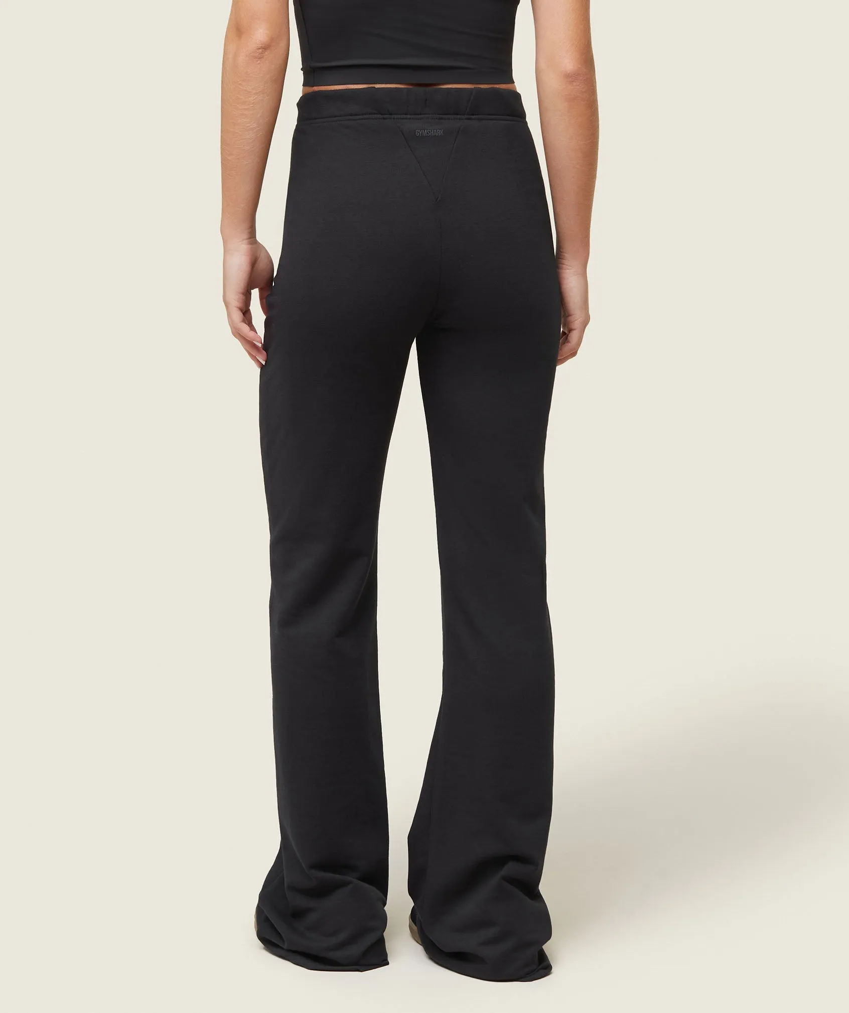 Gymshark everywear Lightweight Fitted Flared Sweatpants - Black sold by Gymshark product image thumbnail 2