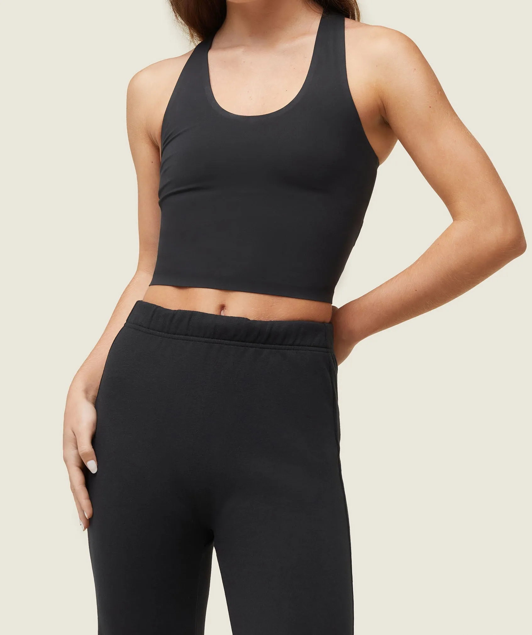 Gymshark everywear Lightweight Fitted Flared Sweatpants - Black sold by Gymshark product image thumbnail 5