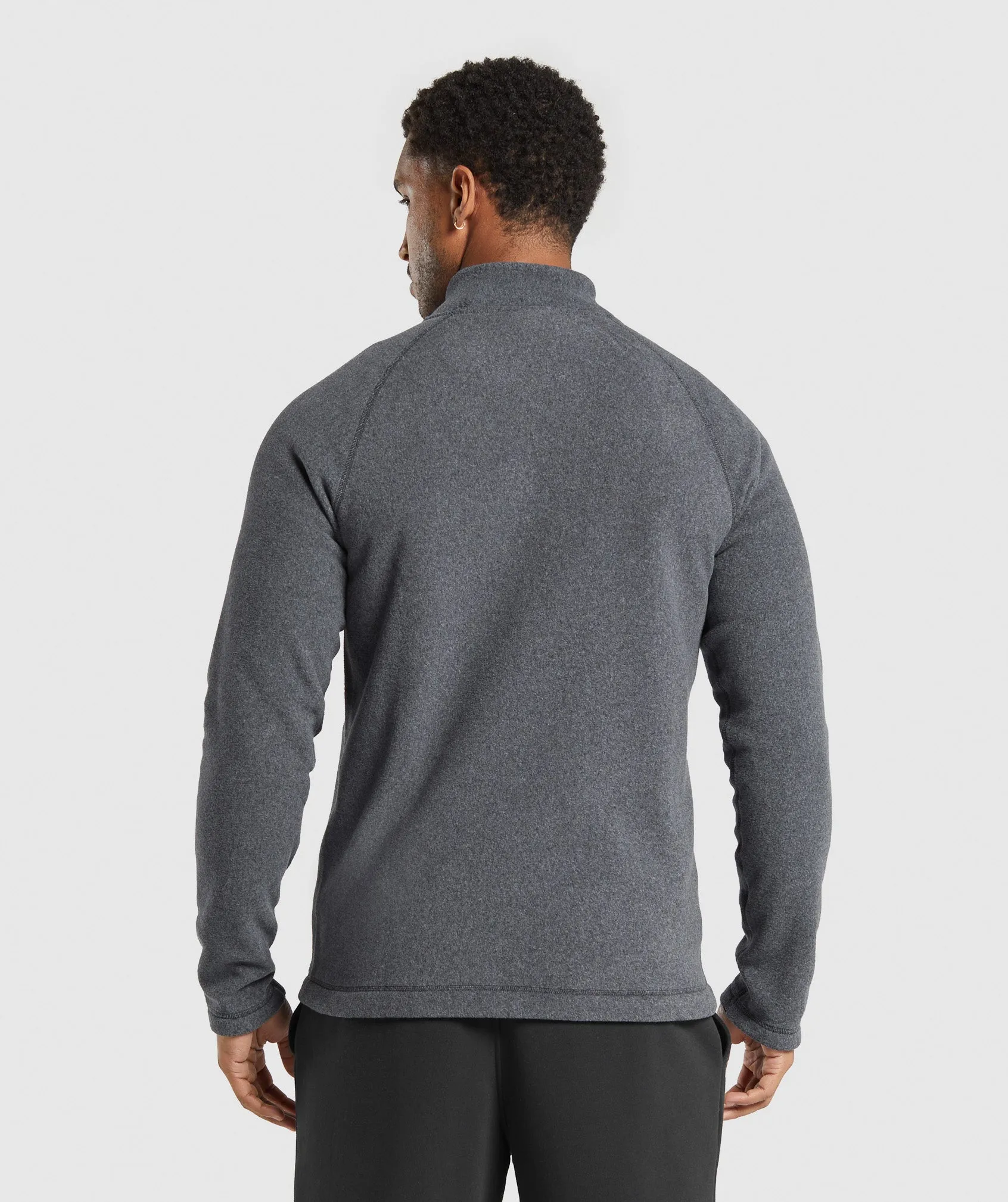 Gymshark Fleece Zip Through Jacket - Black/Graphite Grey sold by Gymshark product image thumbnail 2