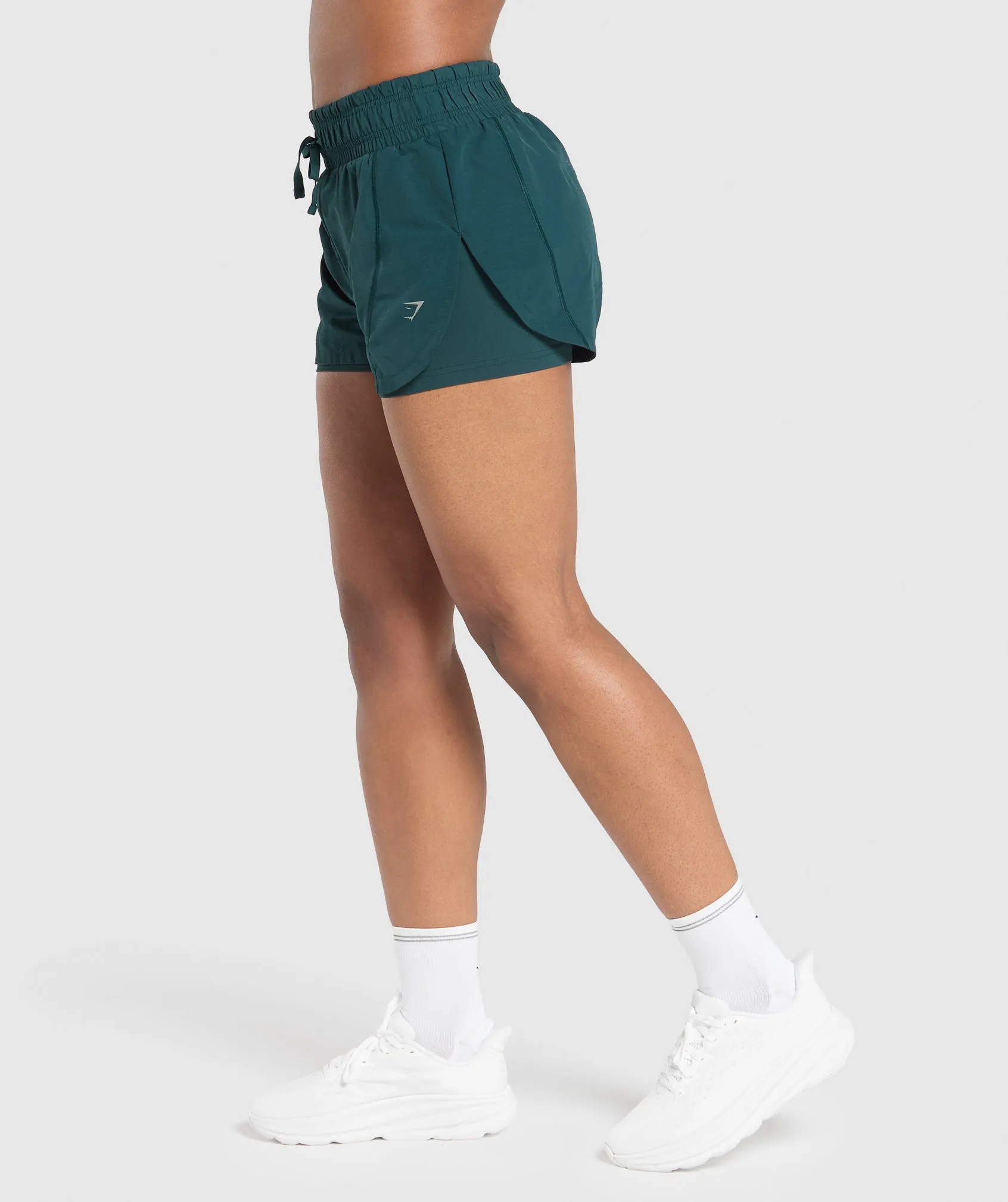 Gymshark Running 2 in 1 Woven Shorts - Strong Teal sold by Gymshark product image thumbnail 3