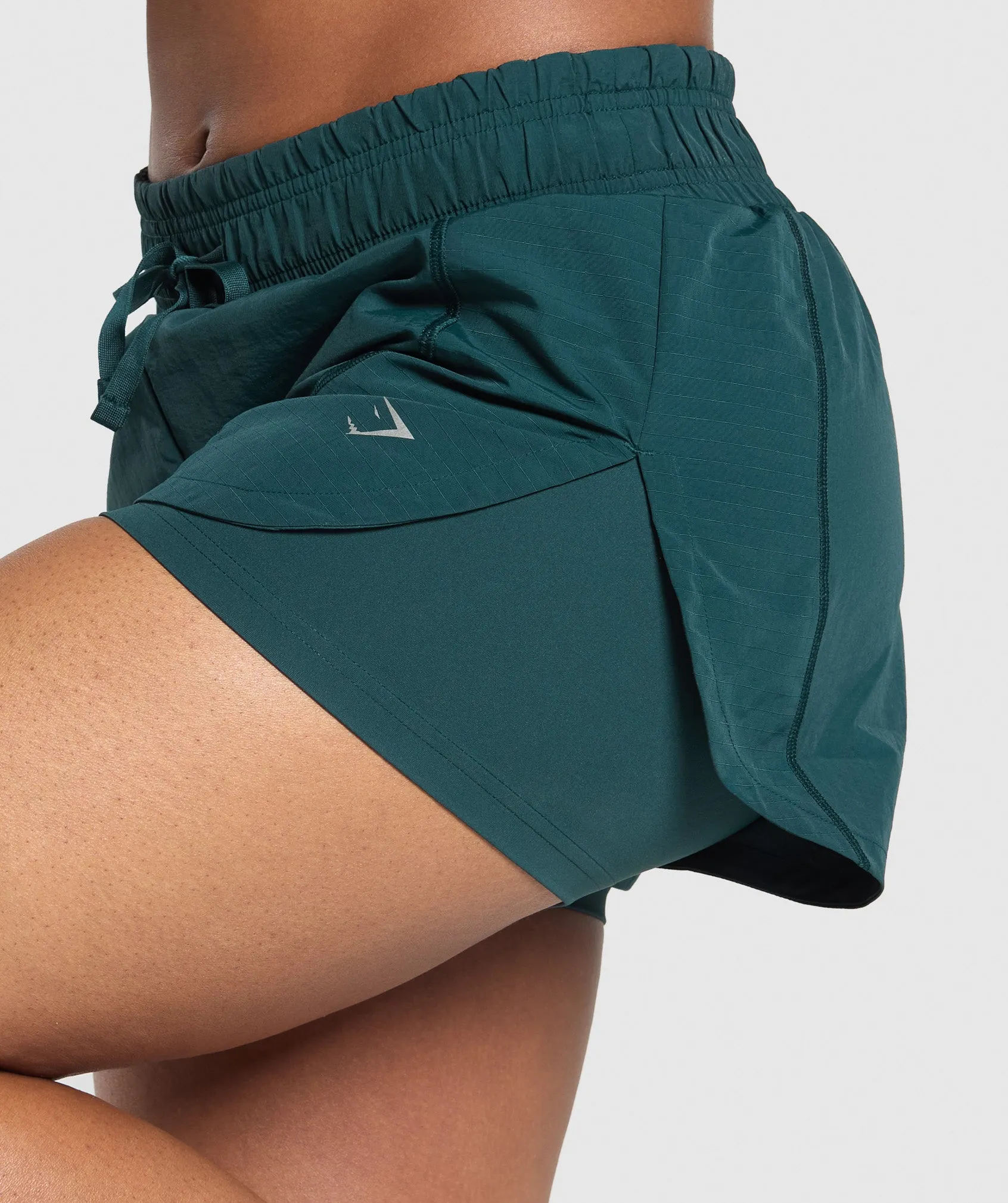 Gymshark Running 2 in 1 Woven Shorts - Strong Teal sold by Gymshark product image thumbnail 5