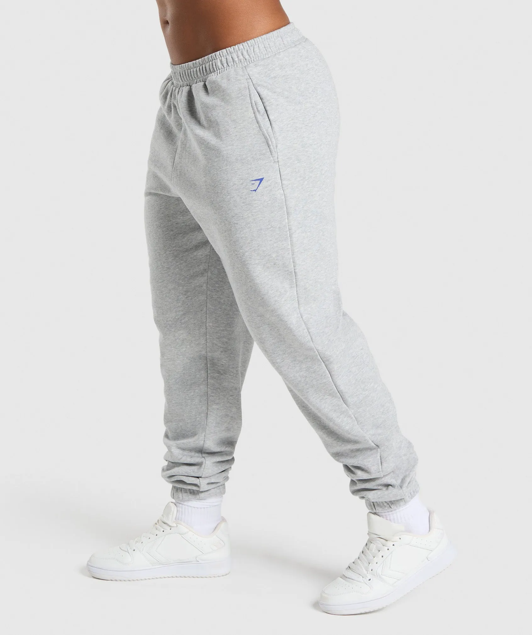 Gymshark Graphic Reaper Oversized Joggers - Light Grey Core Marl sold by Gymshark product image thumbnail 3