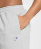 Gymshark Graphic Reaper Oversized Joggers - Light Grey Core Marl sold by Gymshark