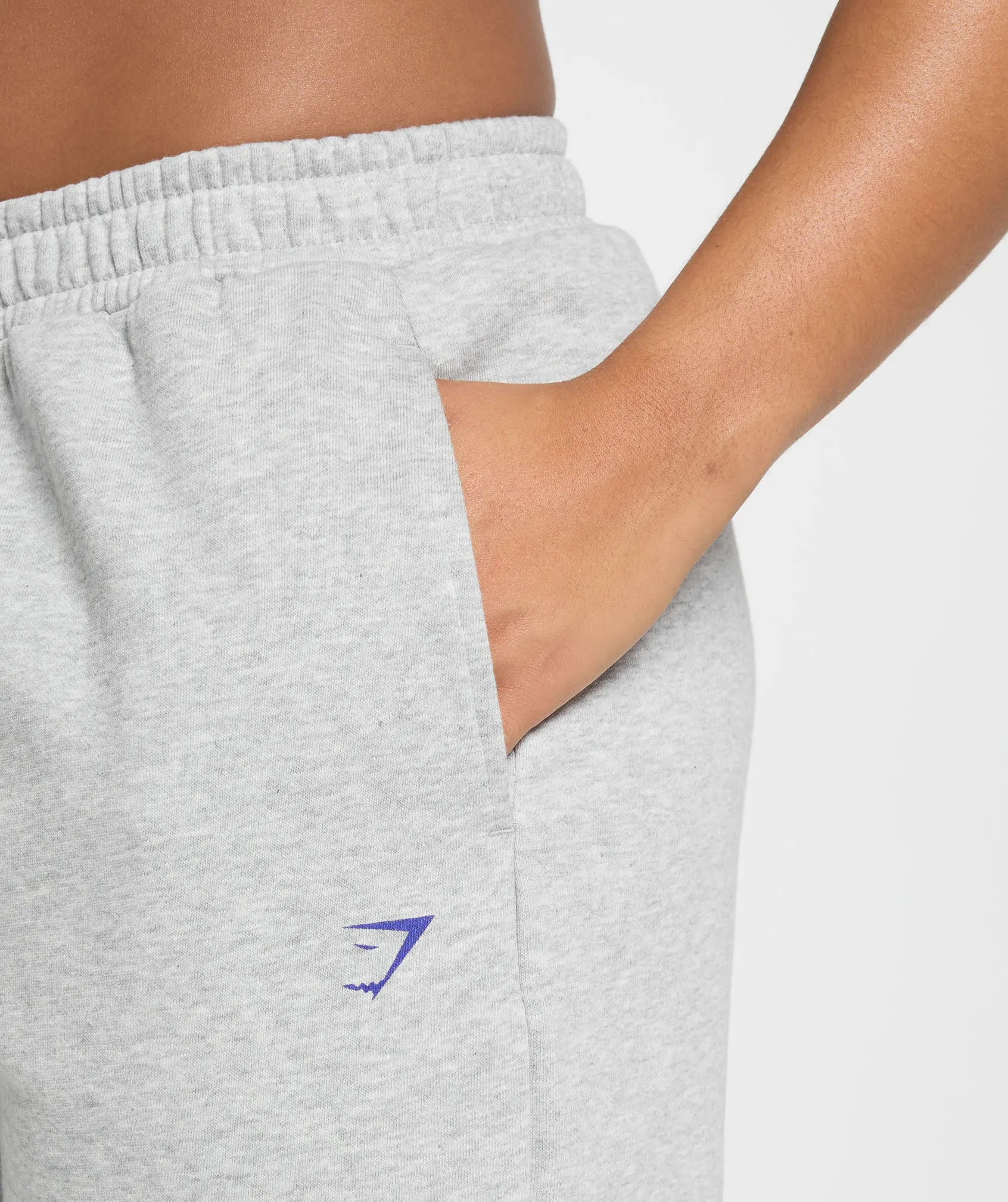 Gymshark Graphic Reaper Oversized Joggers - Light Grey Core Marl sold by Gymshark product image thumbnail 5