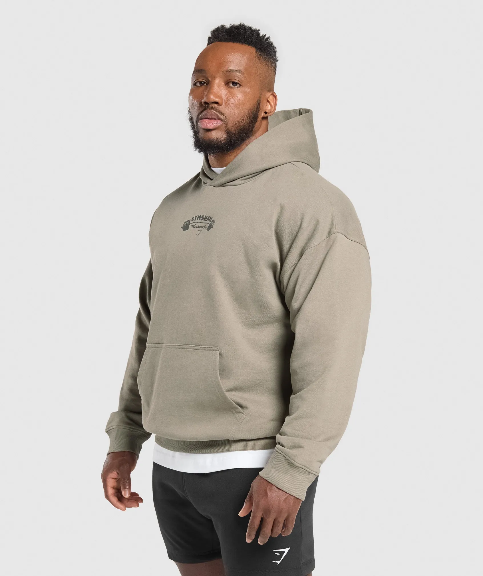 Gymshark Workout Gear Hoodie - Linen Brown sold by Gymshark product image thumbnail 5