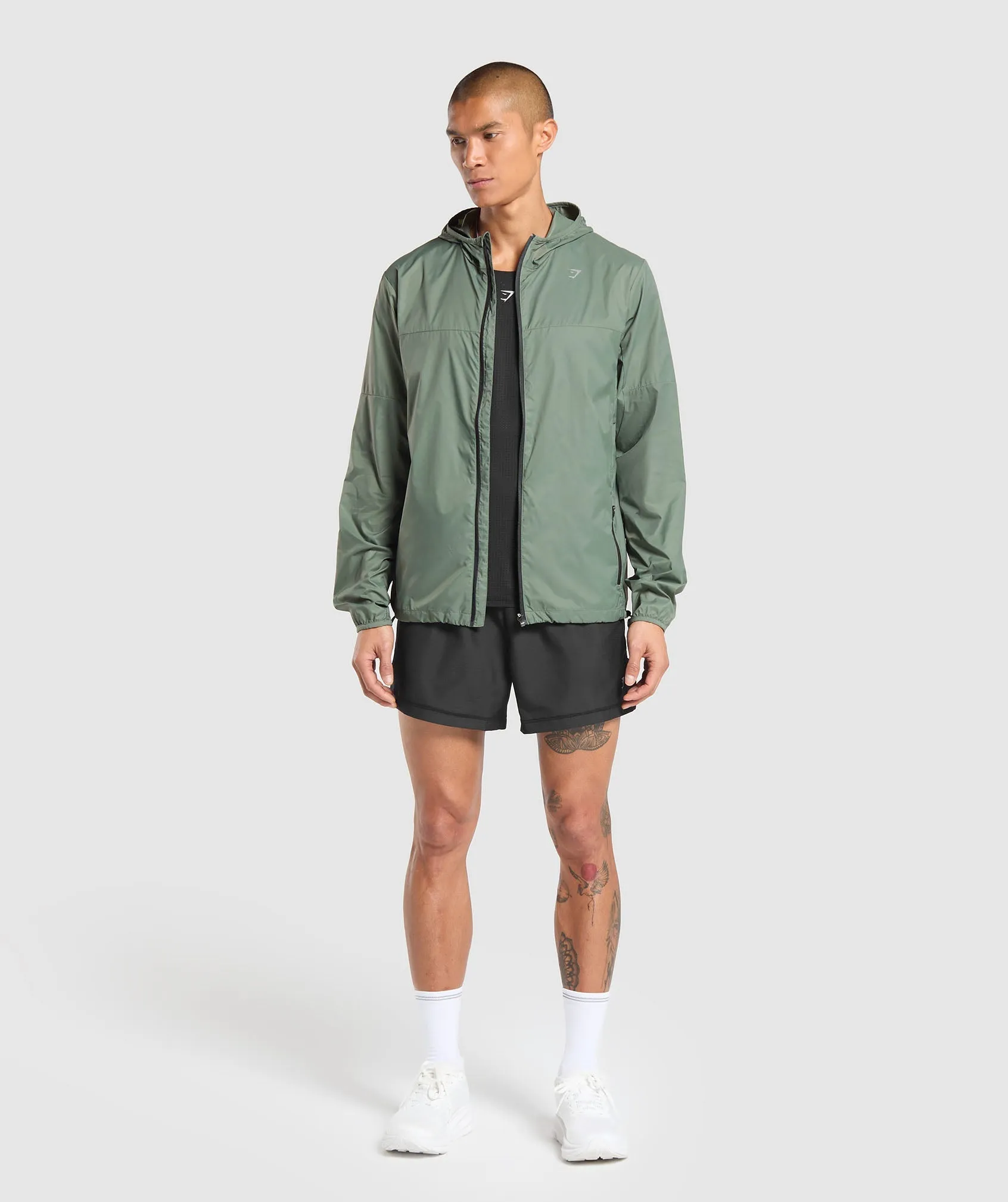 Gymshark Running Windbreaker - Unit Green sold by Gymshark product image thumbnail 5