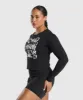 Gymshark Punk Graphic Long Sleeve Midi Top - Black sold by Gymshark