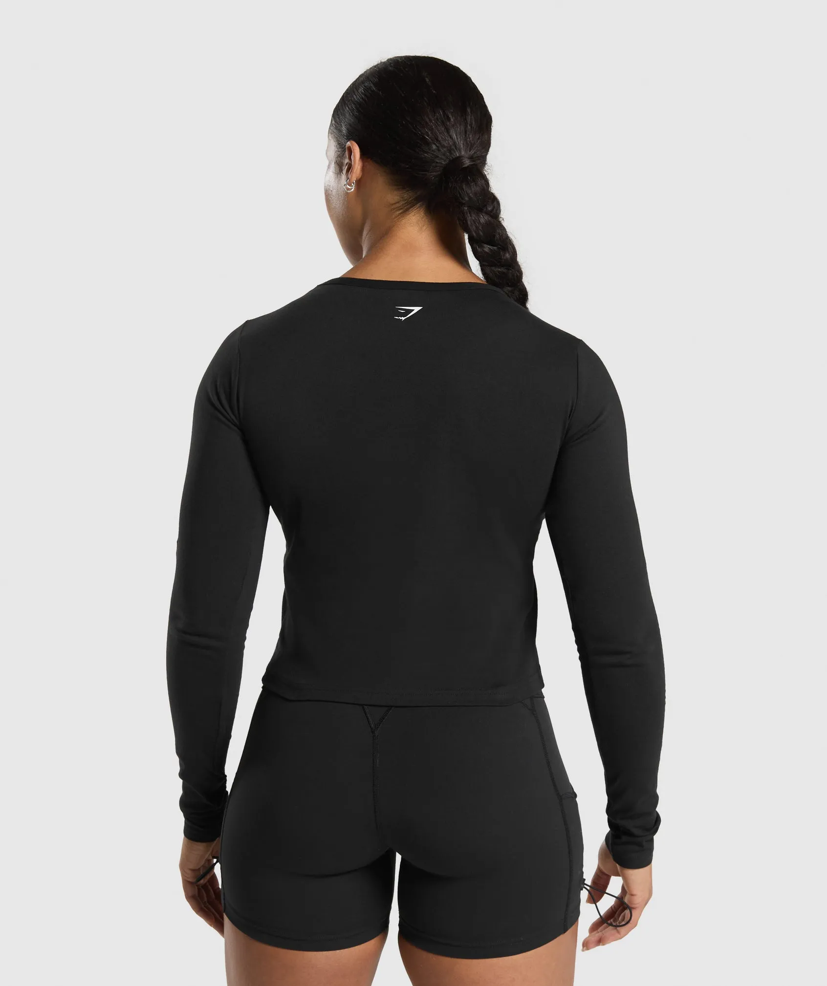 Gymshark Punk Graphic Long Sleeve Midi Top - Black sold by Gymshark product image thumbnail 2