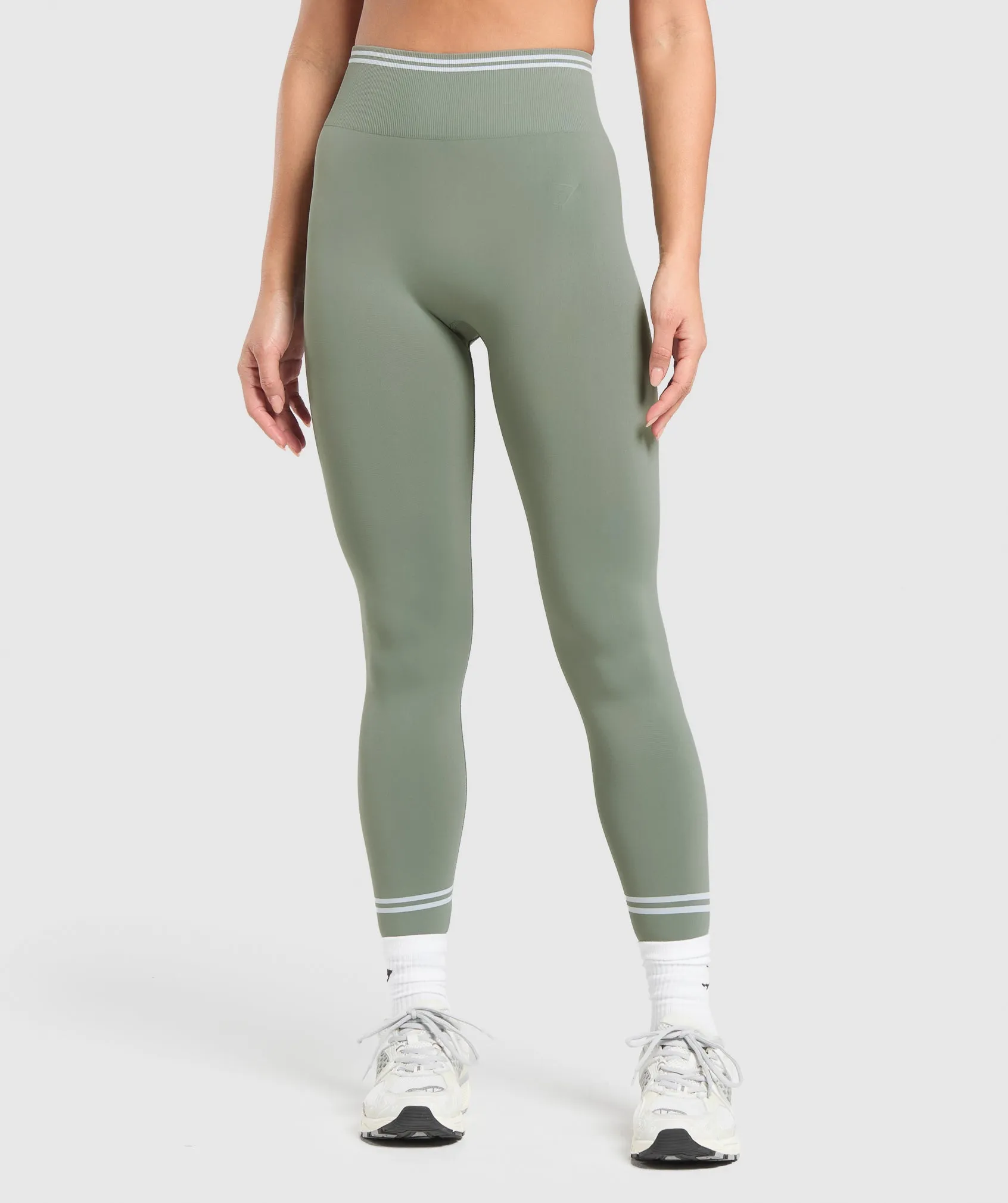 Gymshark Contrast Seamless Leggings - Unit Green sold by Gymshark