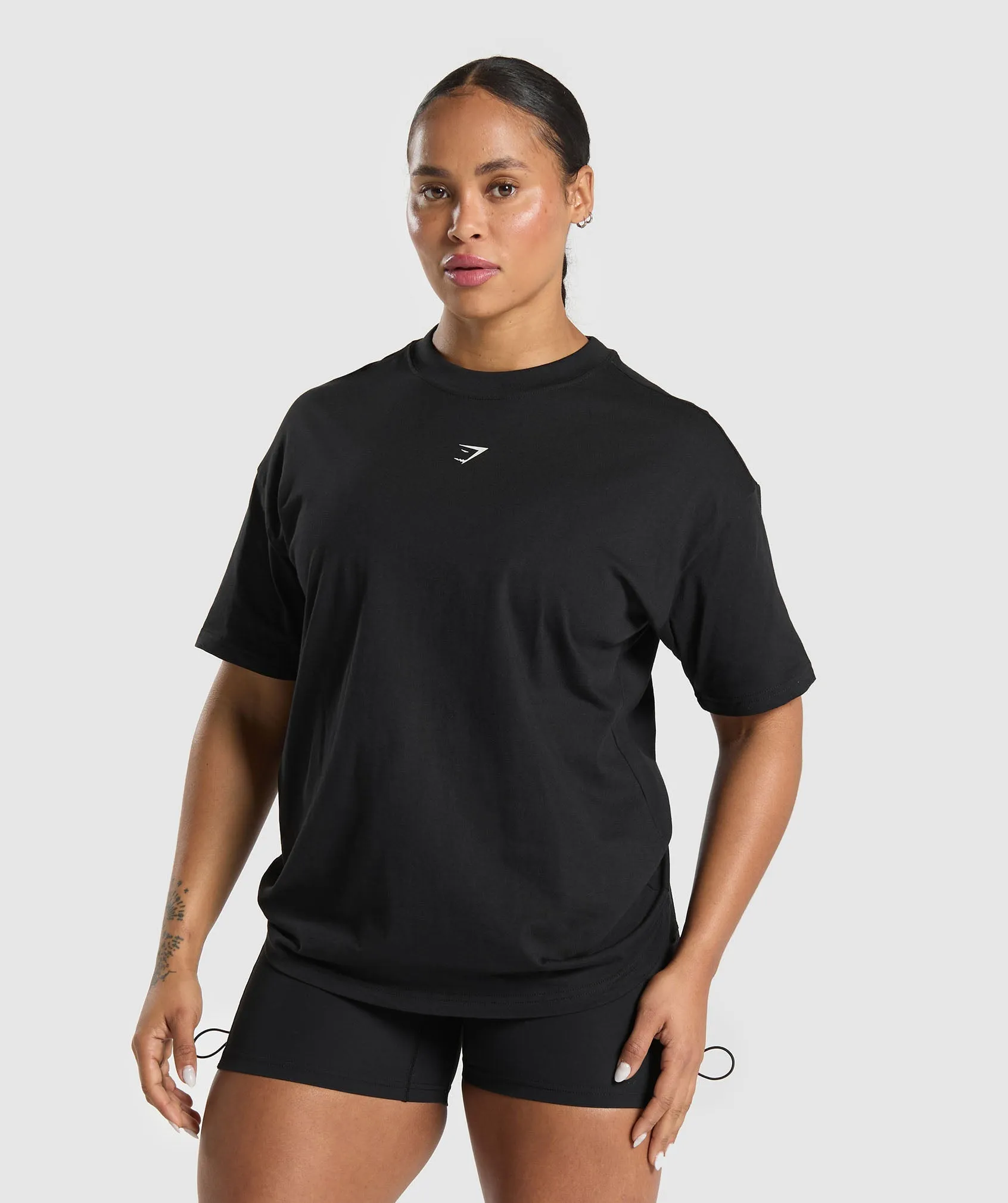 Gymshark Graphic Reaper Oversized Tee - Black sold by Gymshark