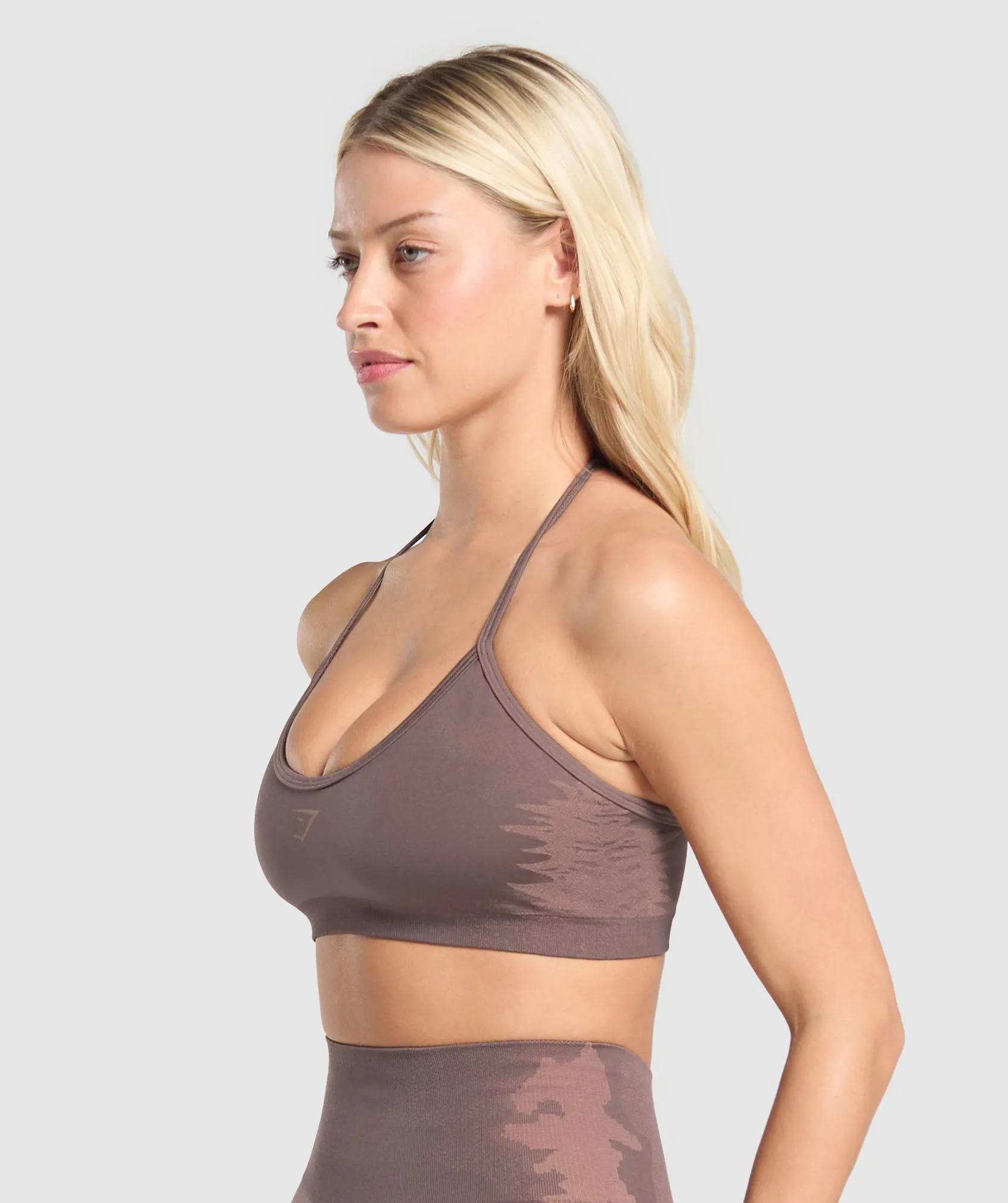 Gymshark Caged Seamless Bralette - Steel Purple/Brick Brown sold by Gymshark product image thumbnail 5