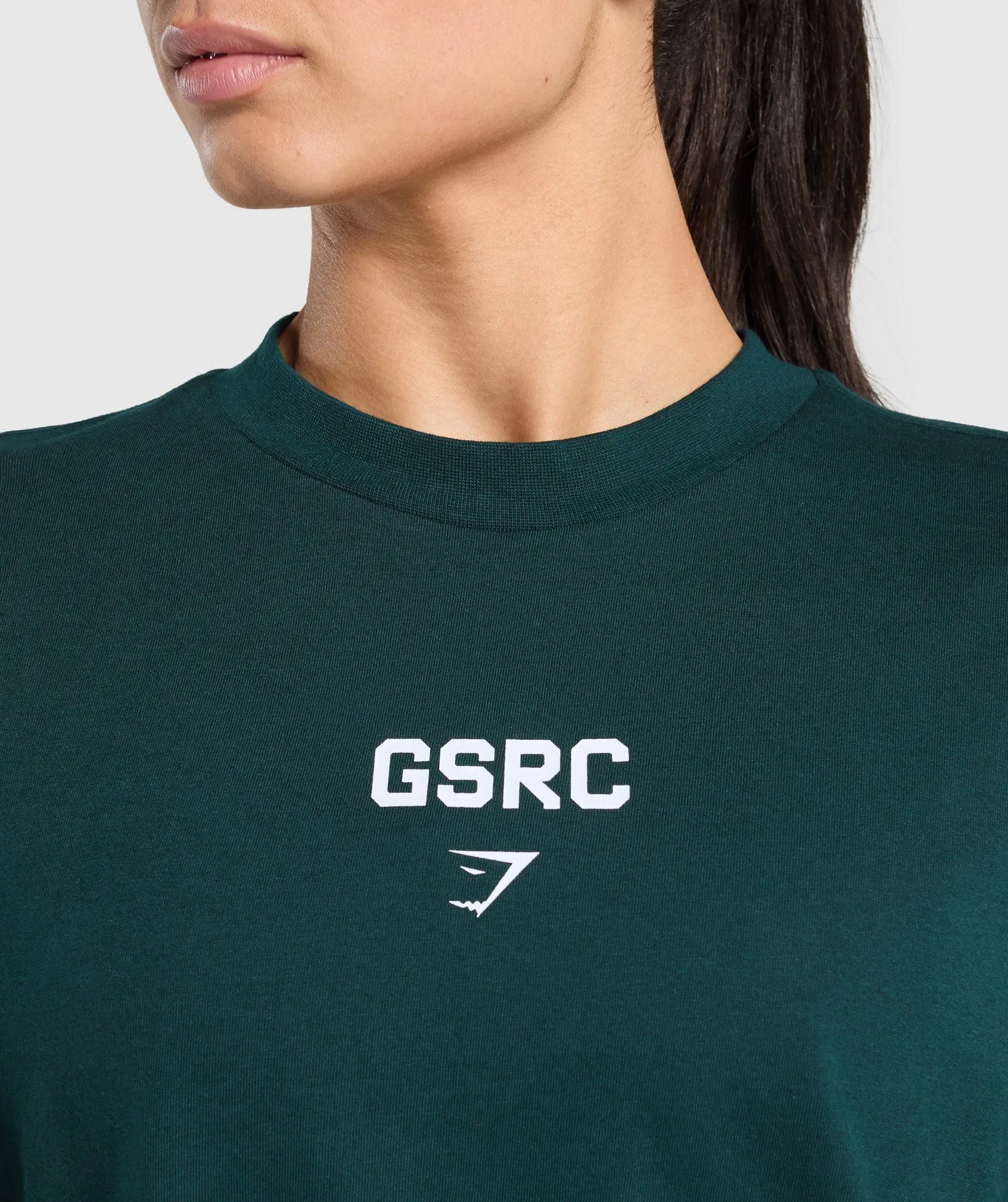 Gymshark Running Graphic Oversized T-Shirt - Strong Teal sold by Gymshark product image thumbnail 4