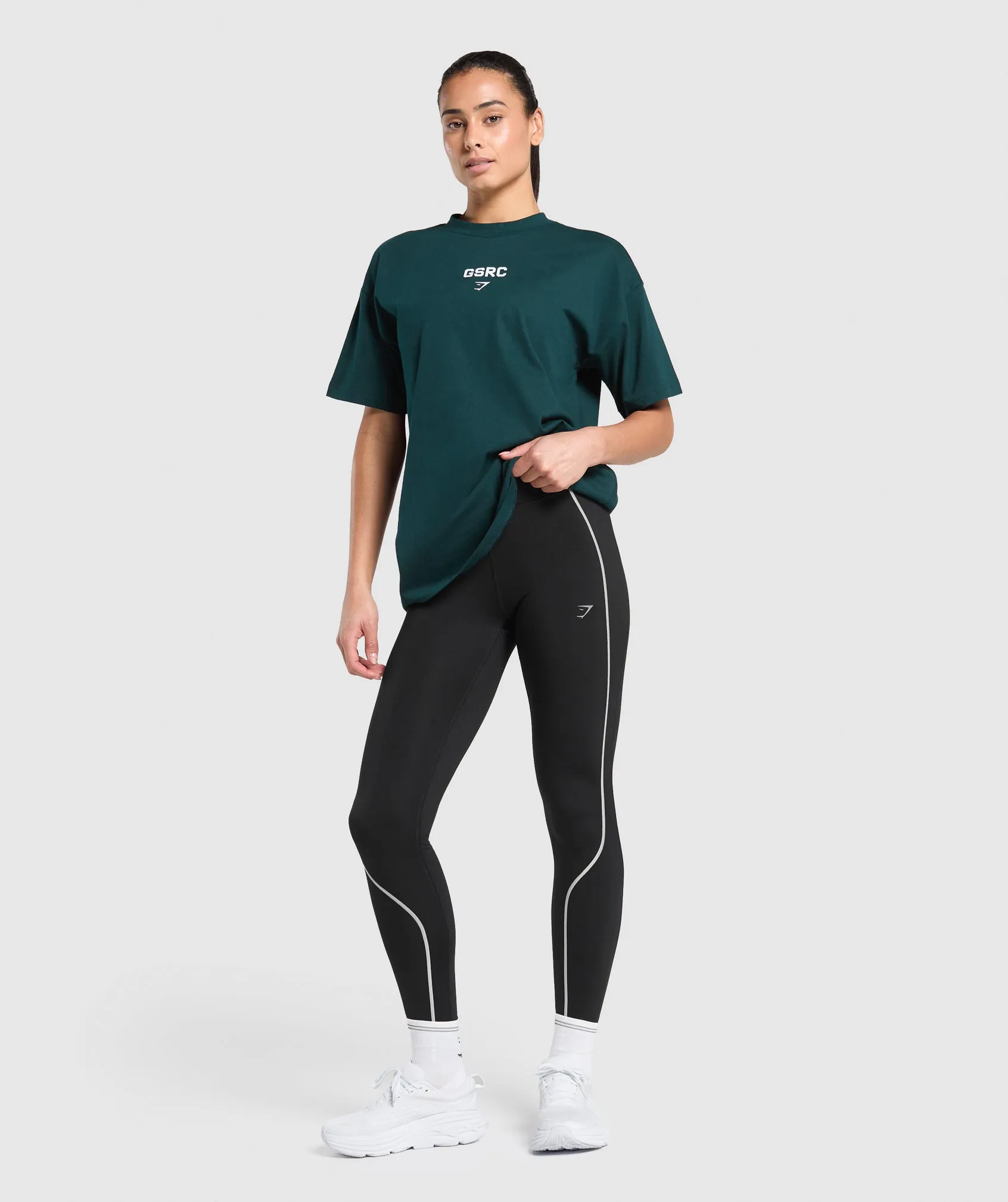 Gymshark Running Graphic Oversized T-Shirt - Strong Teal sold by Gymshark product image thumbnail 5