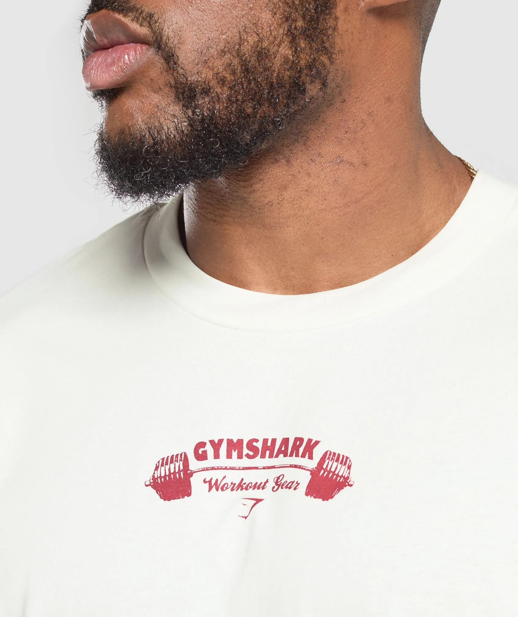 Gymshark Workout Gear T-Shirt - Soft White sold by Gymshark product image thumbnail 5