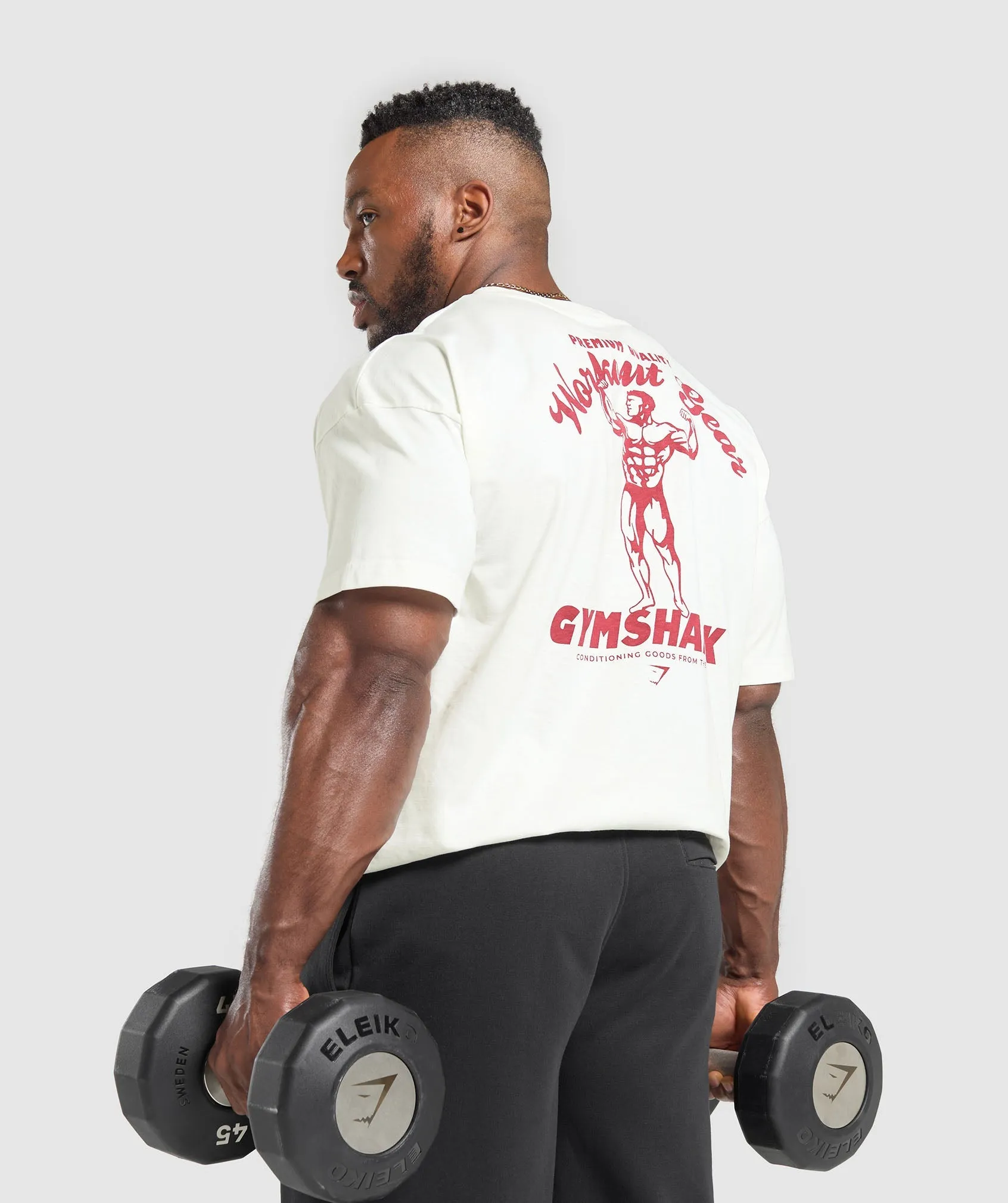 Gymshark Workout Gear T-Shirt - Soft White sold by Gymshark product image thumbnail 3
