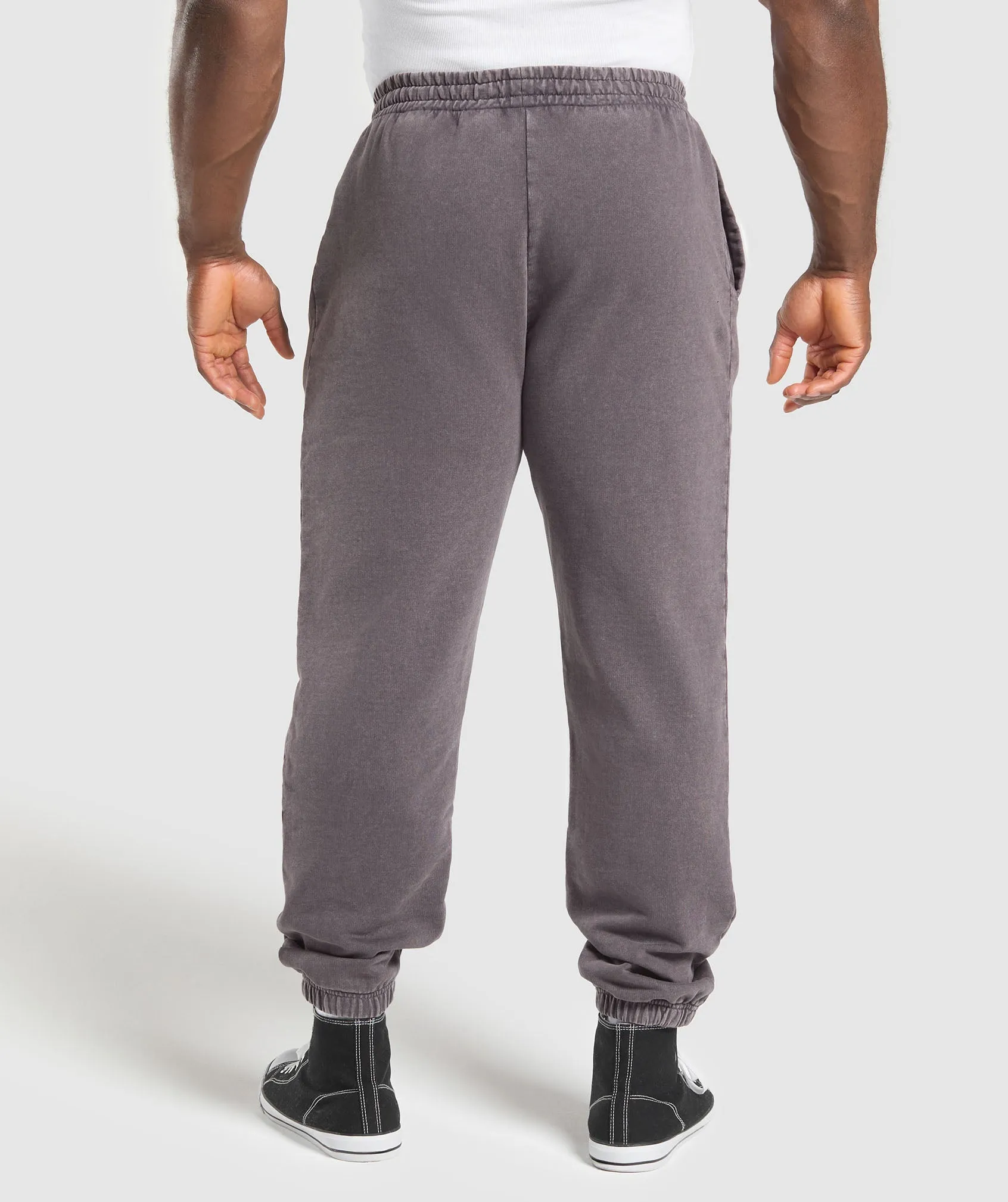 Gymshark Distressed Graphic Joggers - Brushed Purple Acid Wash sold by Gymshark product image thumbnail 3