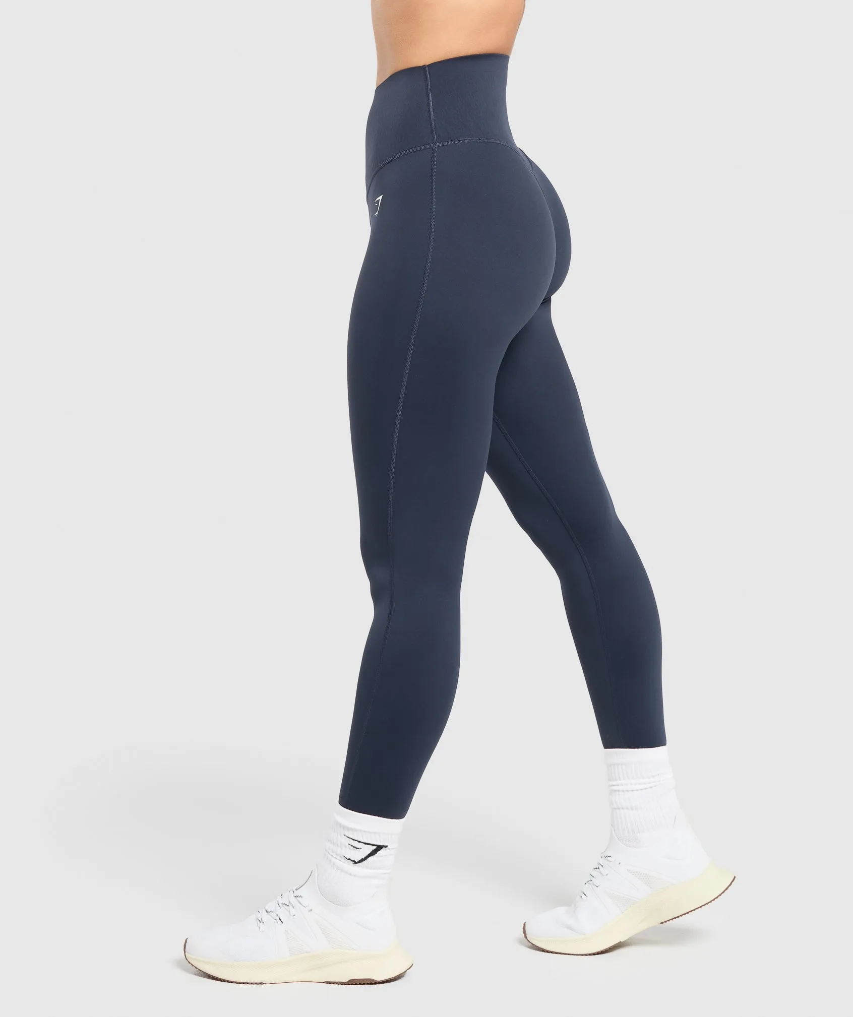 Gymshark Bonded Waistband Leggings - Heavy Blue sold by Gymshark product image thumbnail 3