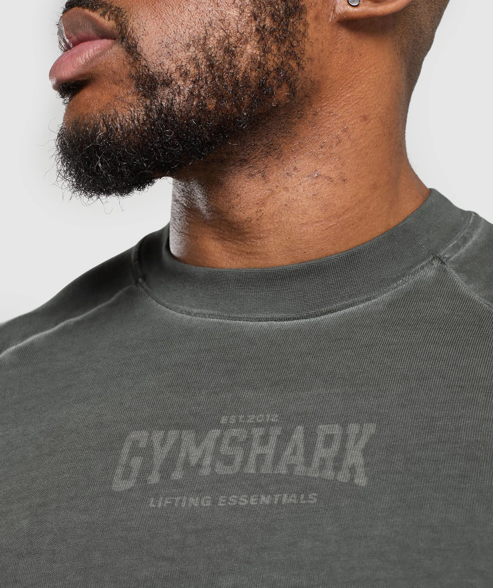Gymshark Heavyweight T-Shirt - Black/Wash sold by Gymshark product image thumbnail 5