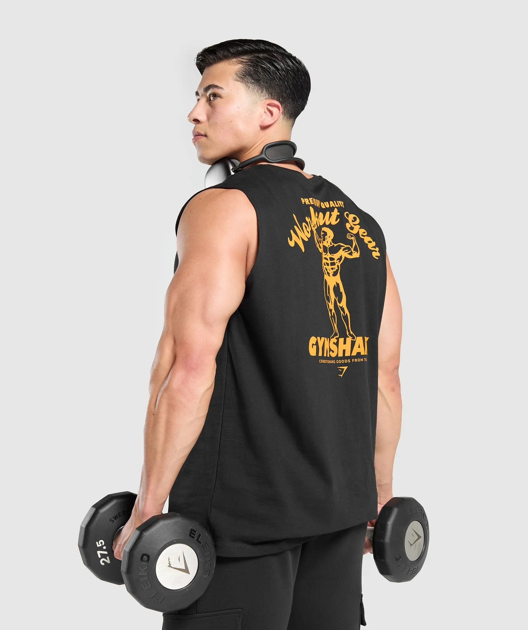 Gymshark Workout Gear Tank - Black sold by Gymshark product image thumbnail 3