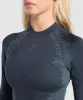 Gymshark Caged Seamless Long Sleeve Crop Top - Heavy Blue/Iron Blue sold by Gymshark