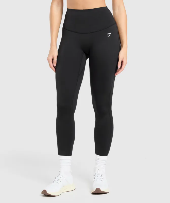 Gymshark Bonded Waist Leggings - Black sold by Gymshark