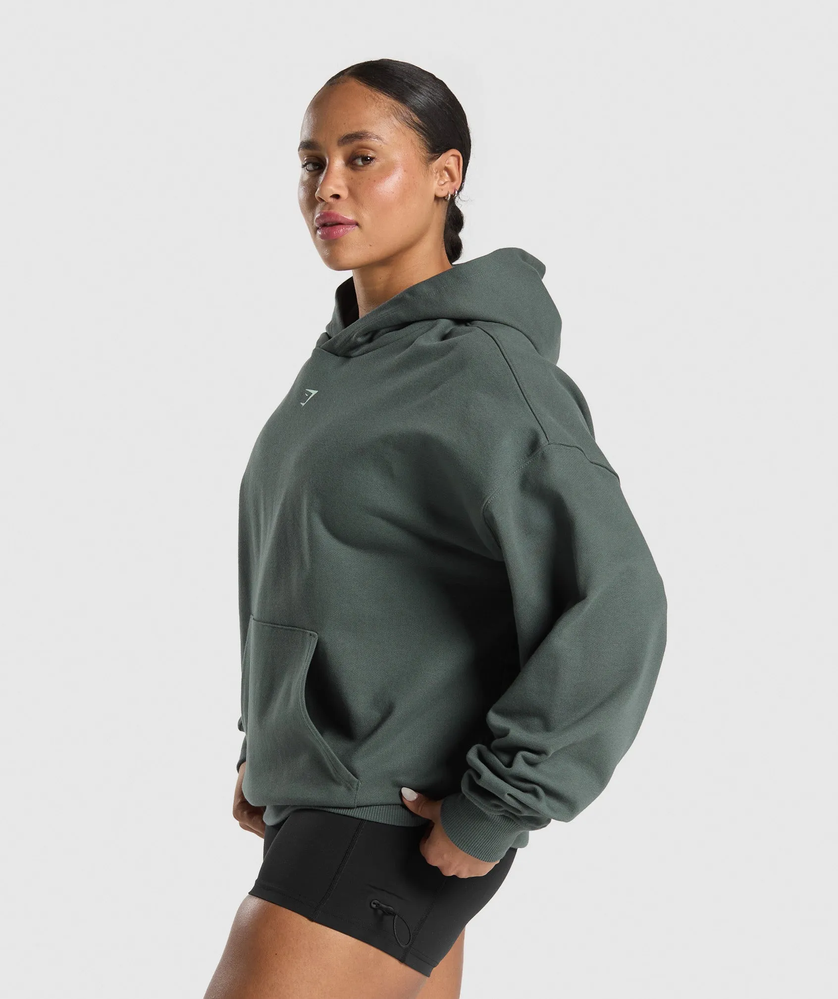 Gymshark Glow Oversized Hoodie - Slate Teal sold by Gymshark product image thumbnail 3