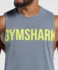 Gymshark Impact Drop Arm Tank - Iron Blue sold by Gymshark