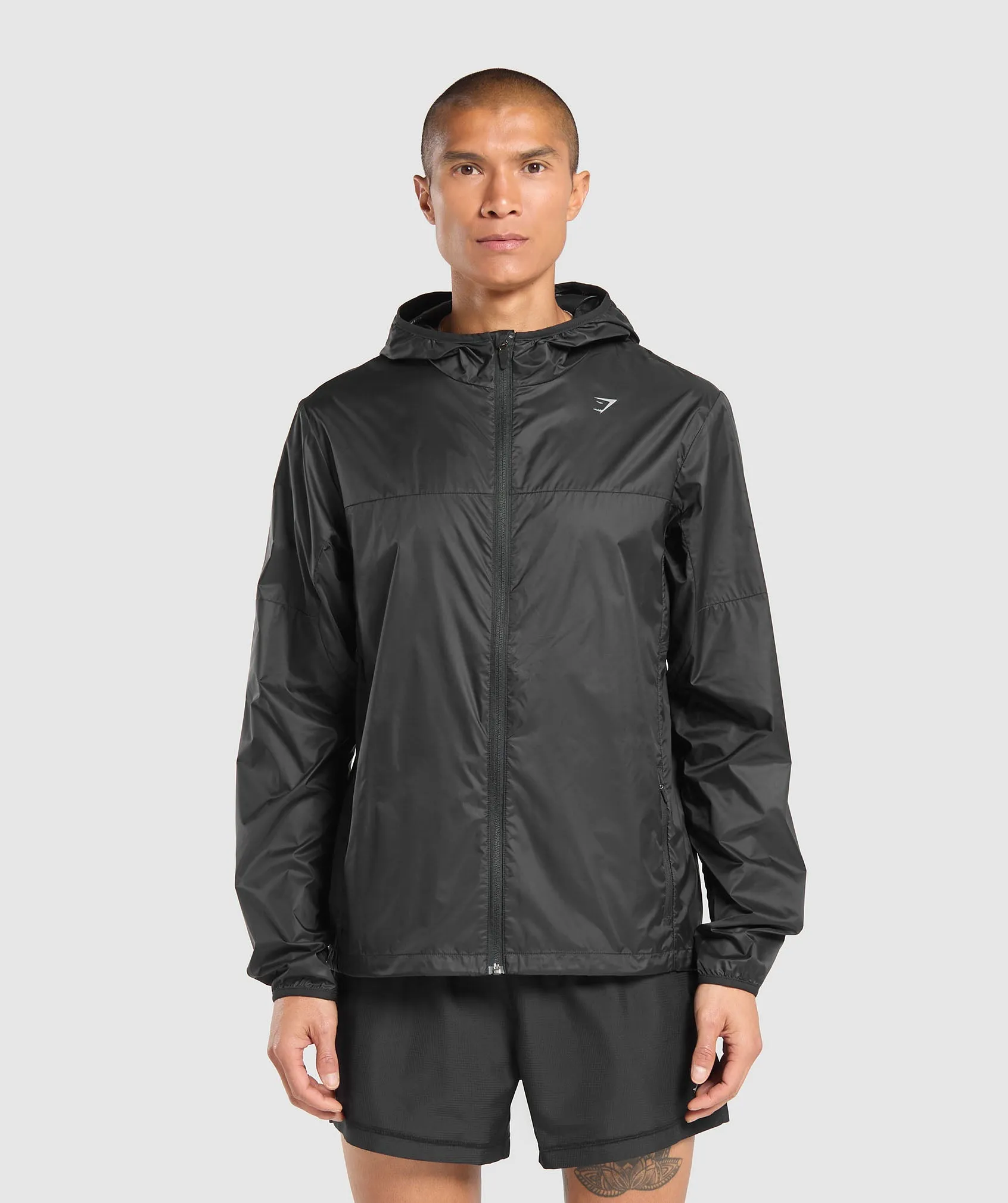 Gymshark Running Windbreaker - Black sold by Gymshark