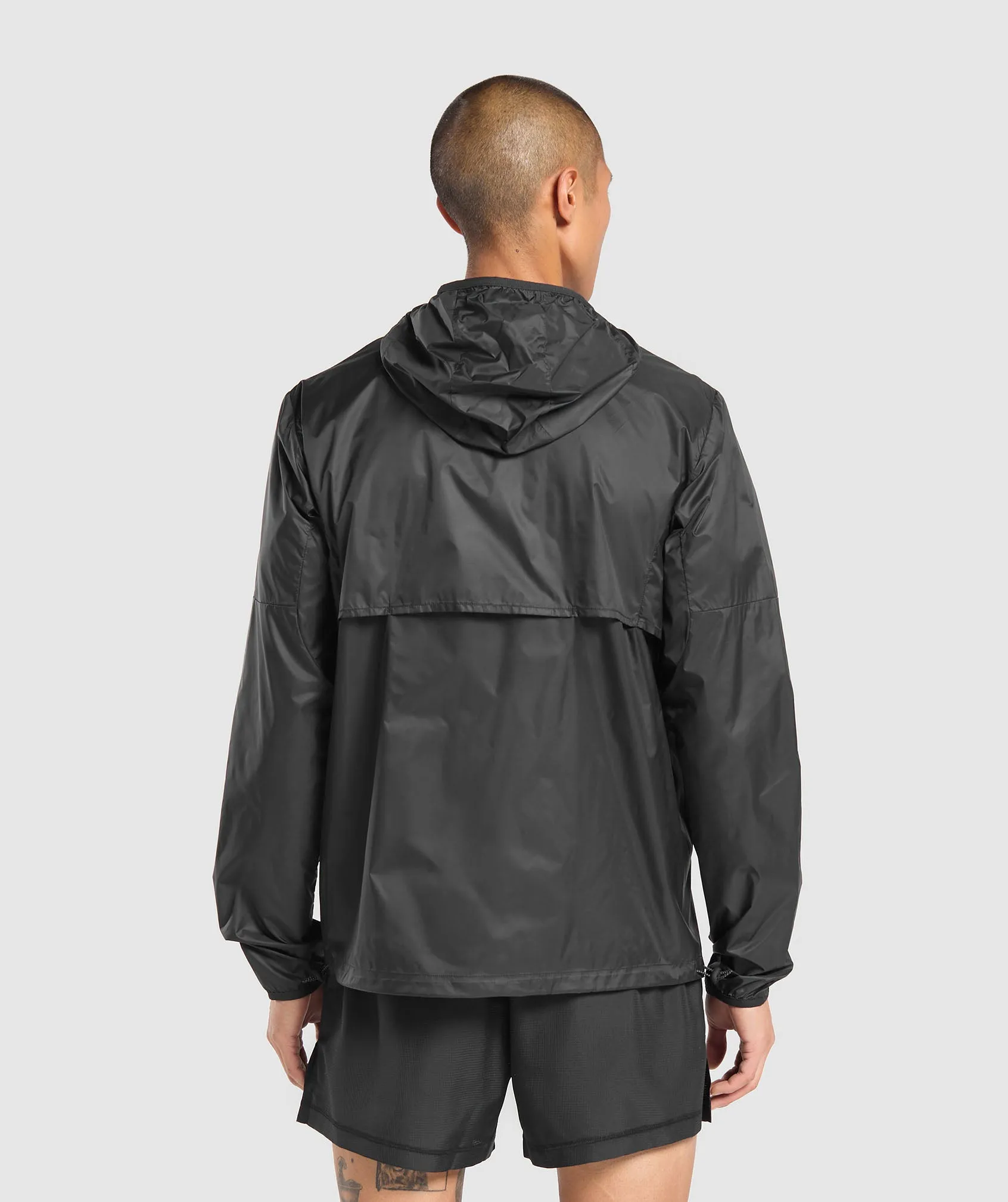 Gymshark Running Windbreaker - Black sold by Gymshark product image thumbnail 2