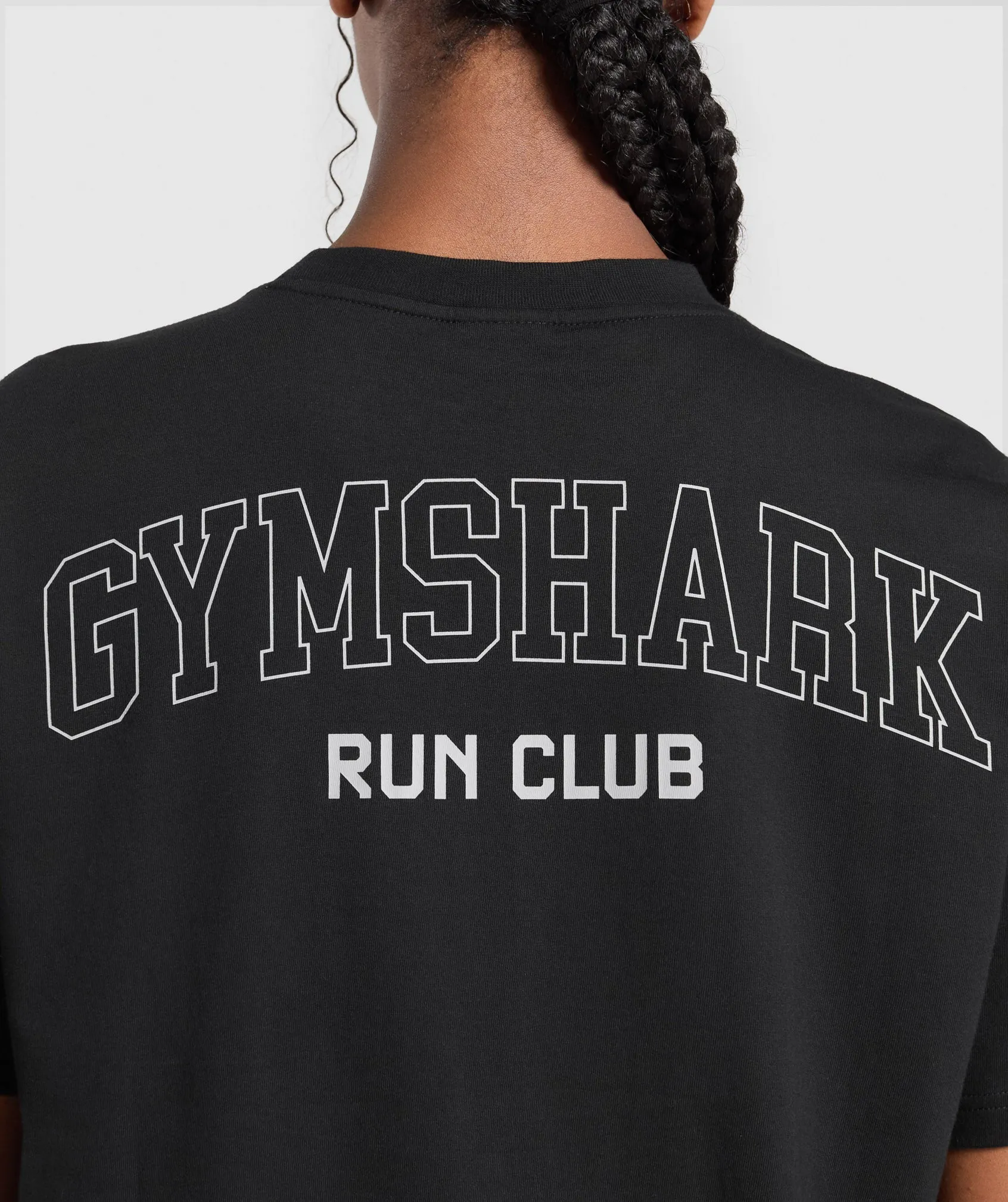 Gymshark Running Graphic Oversized T-Shirt - Black sold by Gymshark product image thumbnail 5