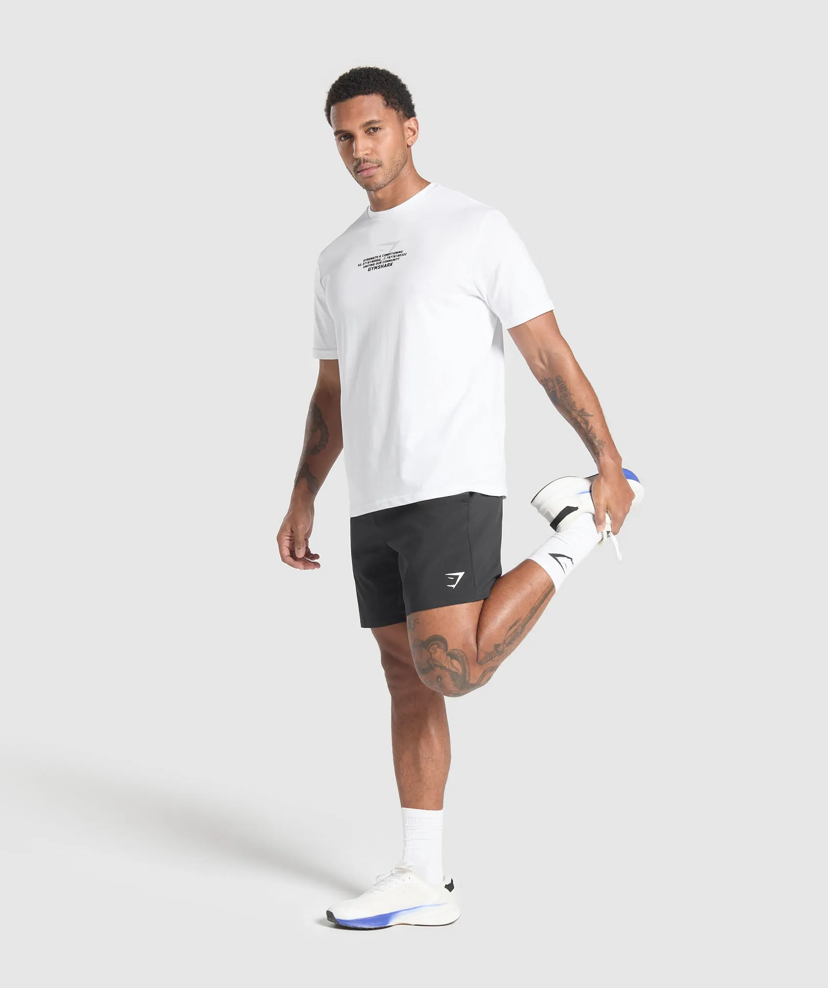 Gymshark Fitness Apparel Functional T-Shirt - White sold by Gymshark product image thumbnail 5