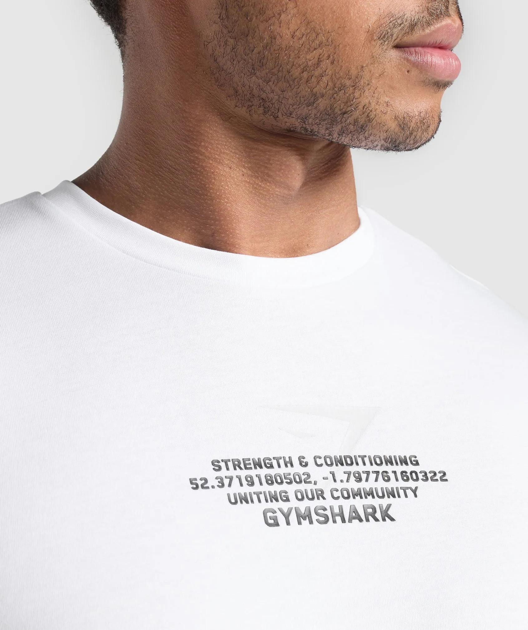 Gymshark Fitness Apparel Functional T-Shirt - White sold by Gymshark product image thumbnail 3